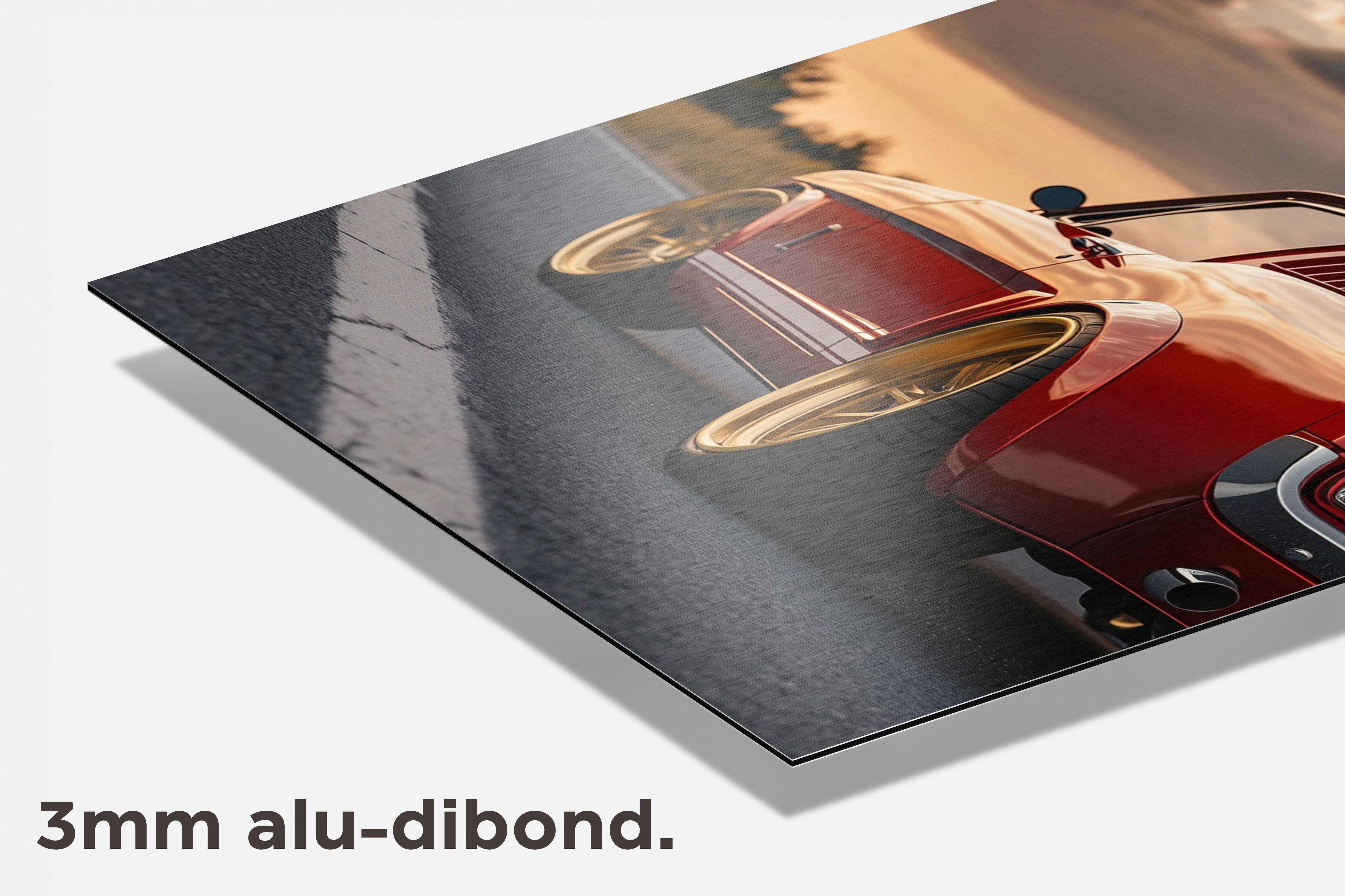 Vintage Sportauto dibond detail