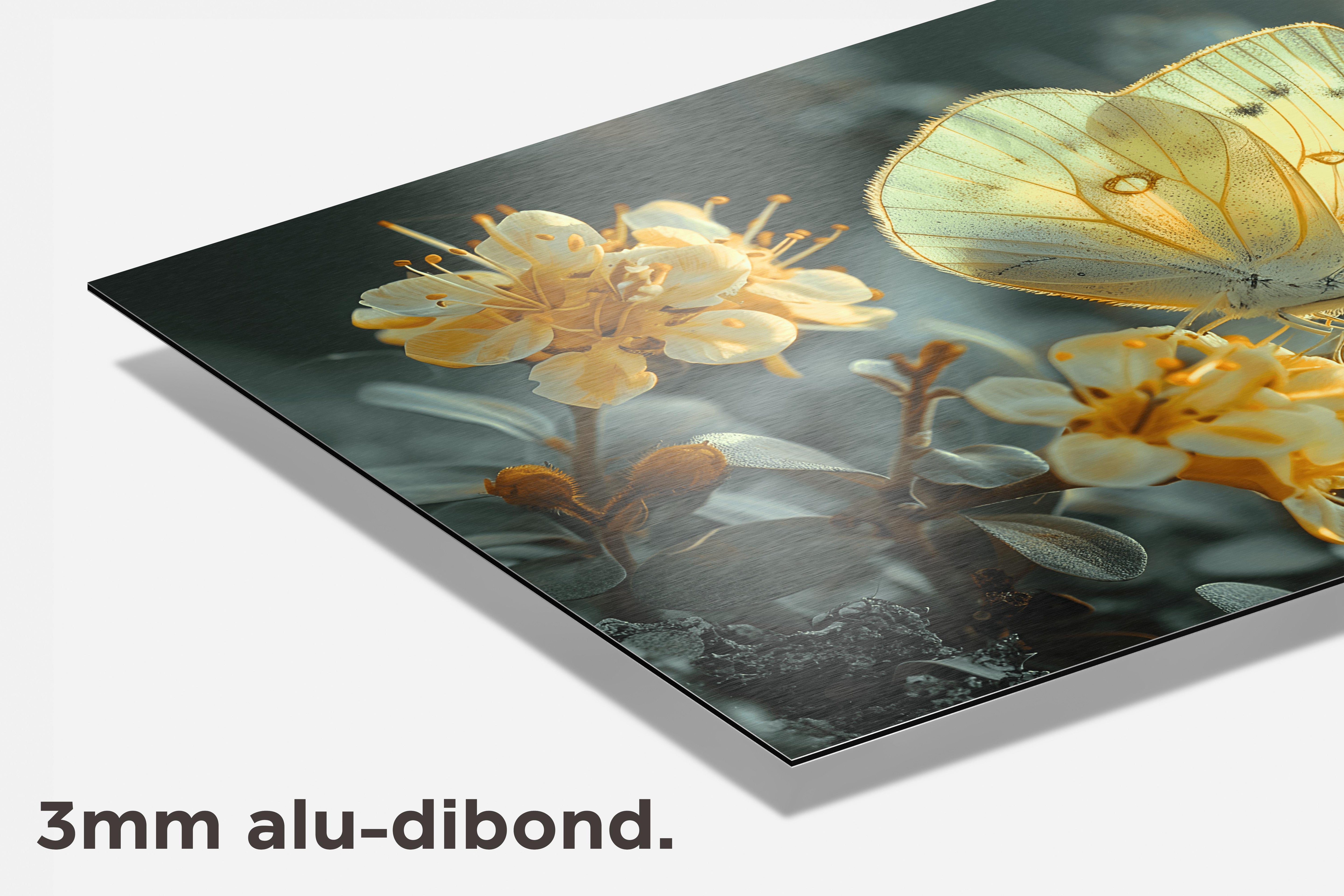 Vlinder dibond detail