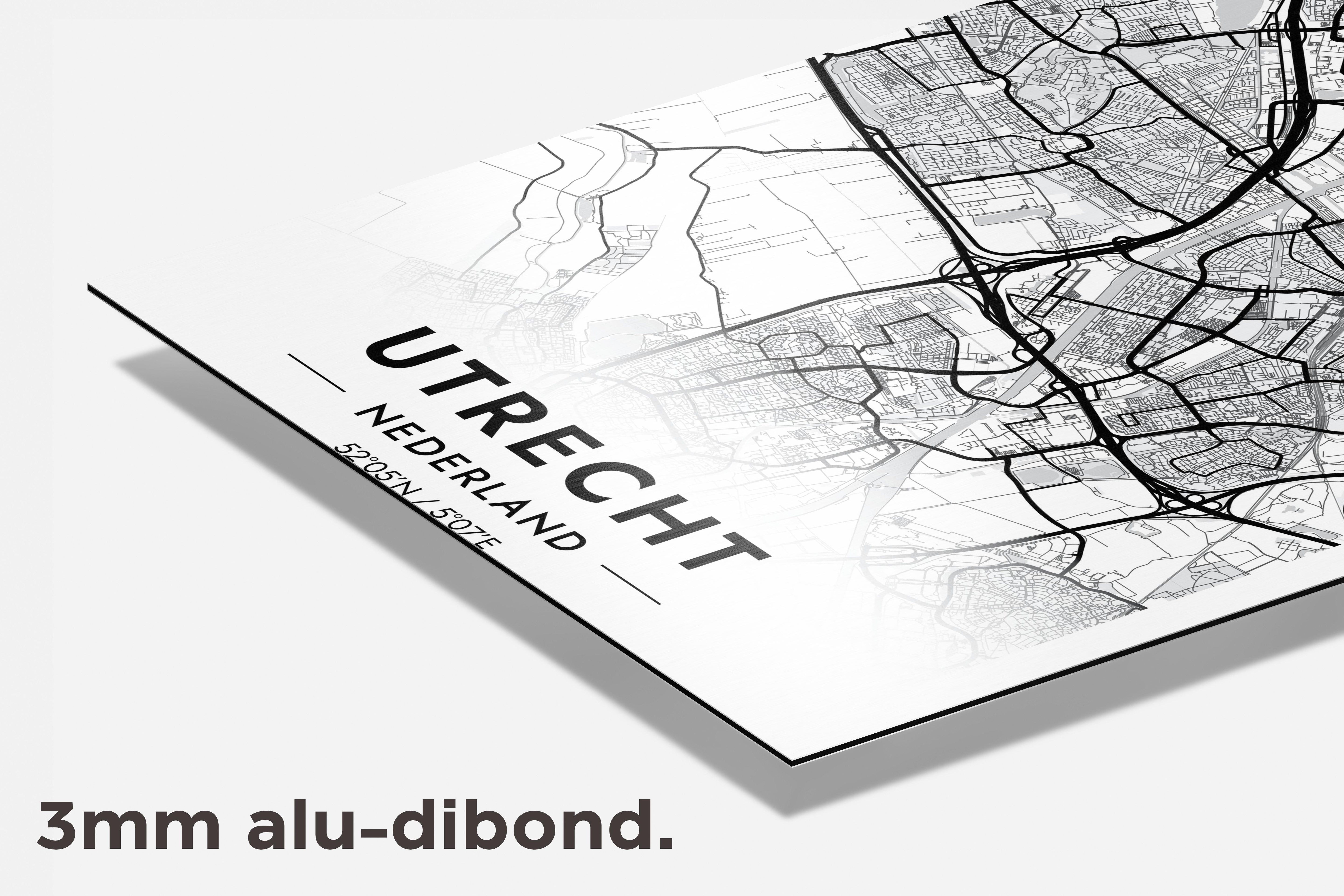 Utrecht Map dibond detail