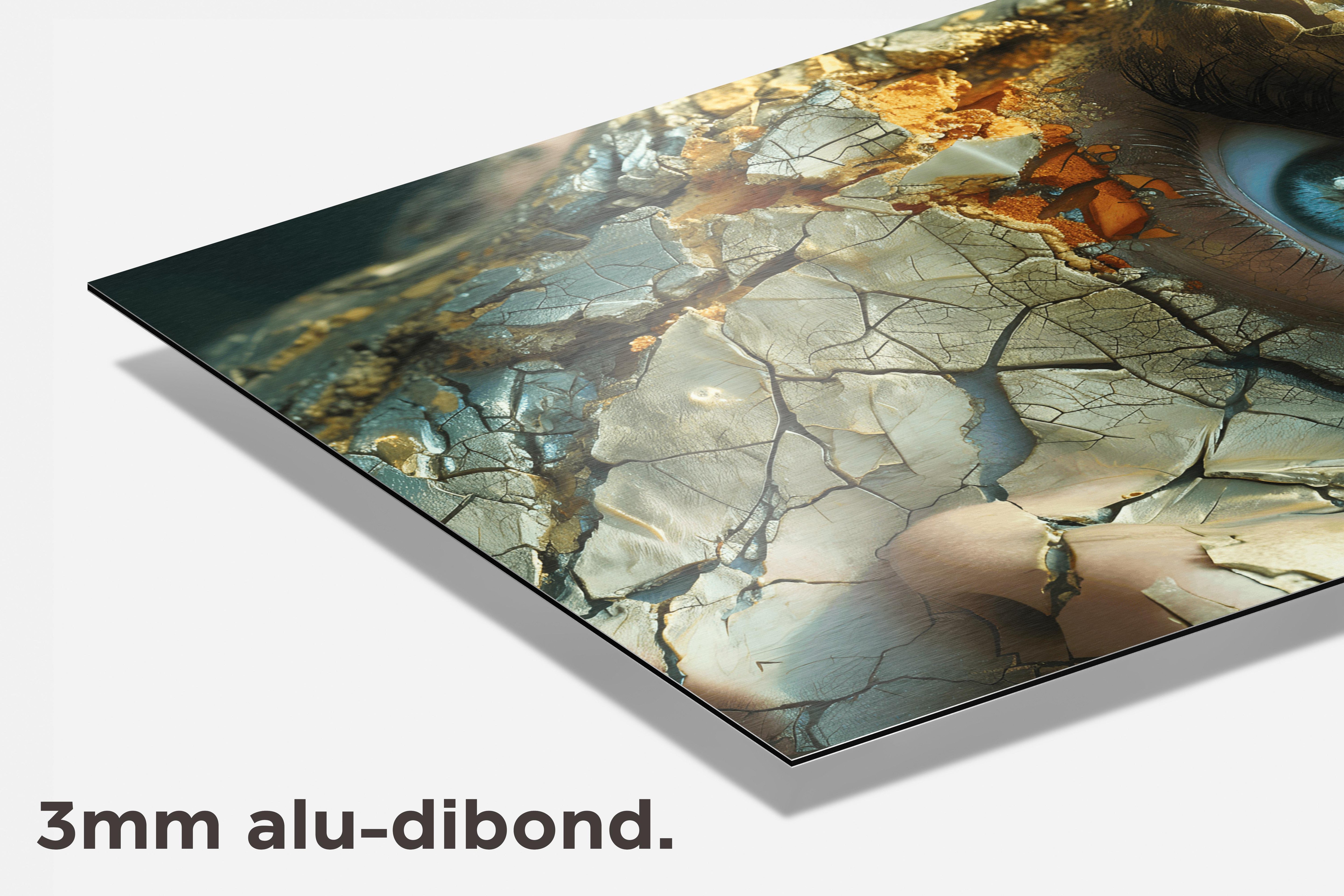 Gebroken Ogen dibond detail