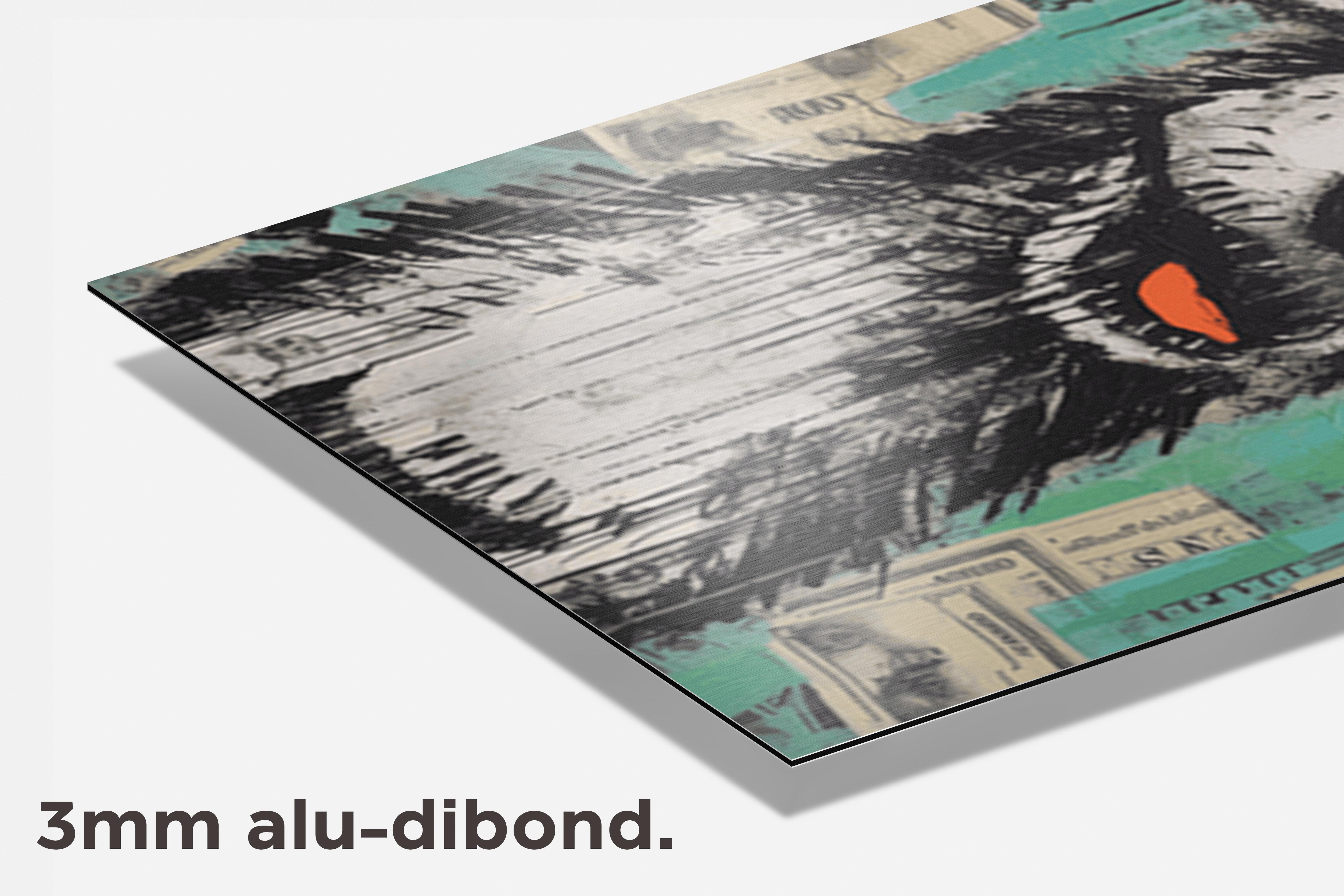 Hond Poster dibond detail