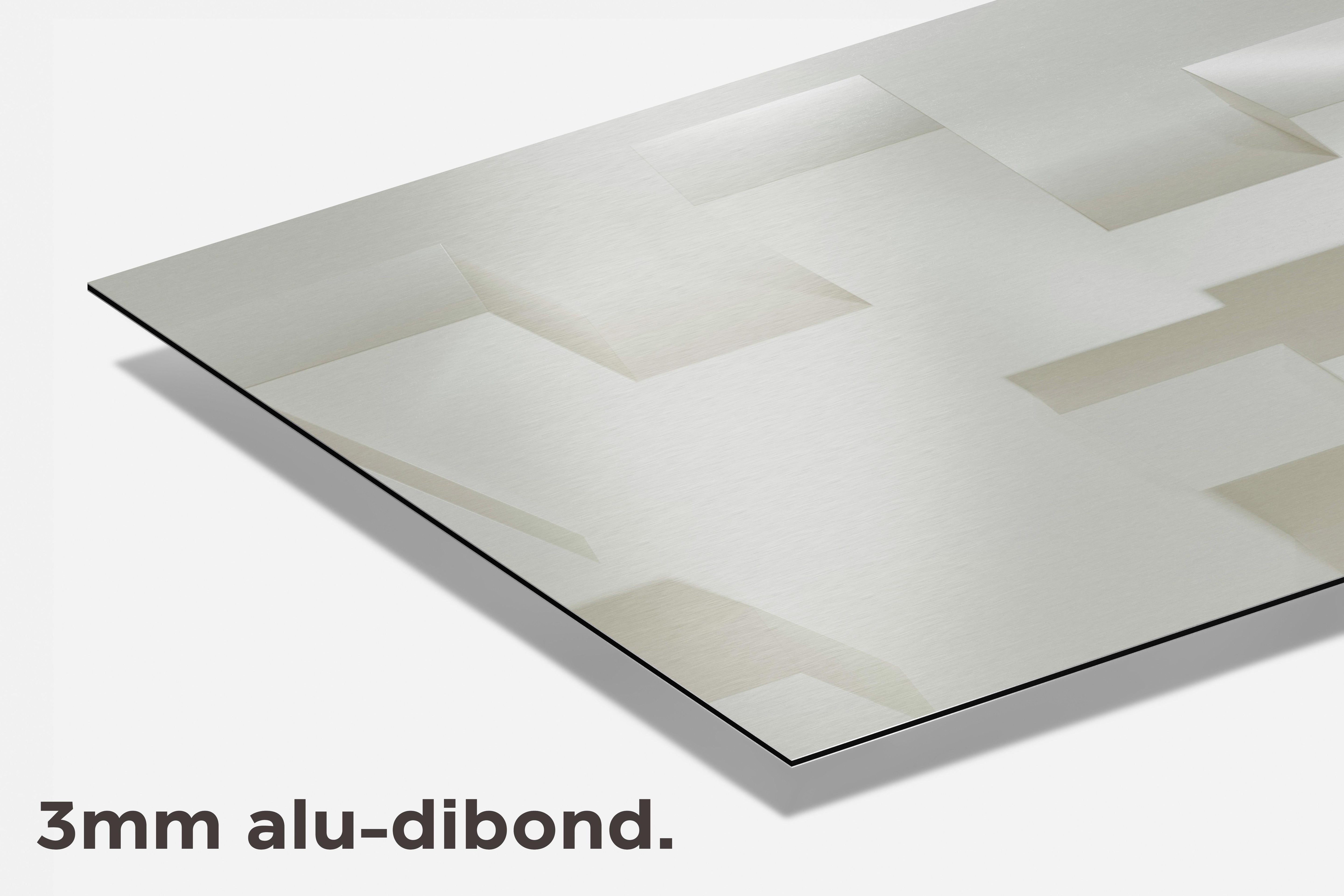 Witte Minimalist dibond detail