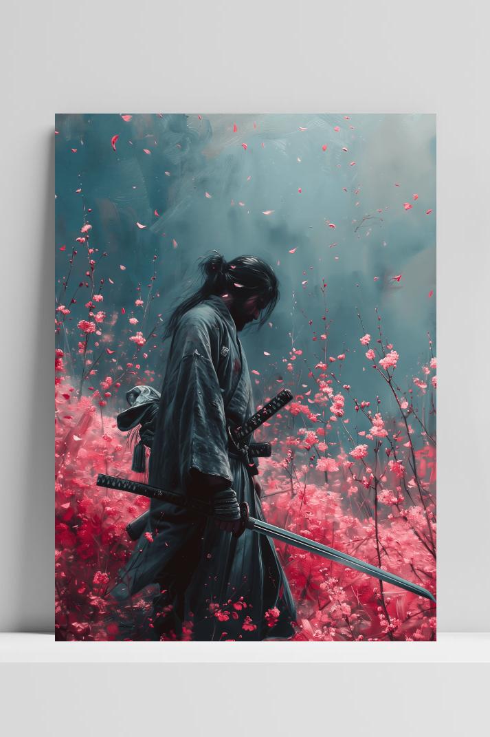 Samoerai Tuin op 3mm aluminium dibond