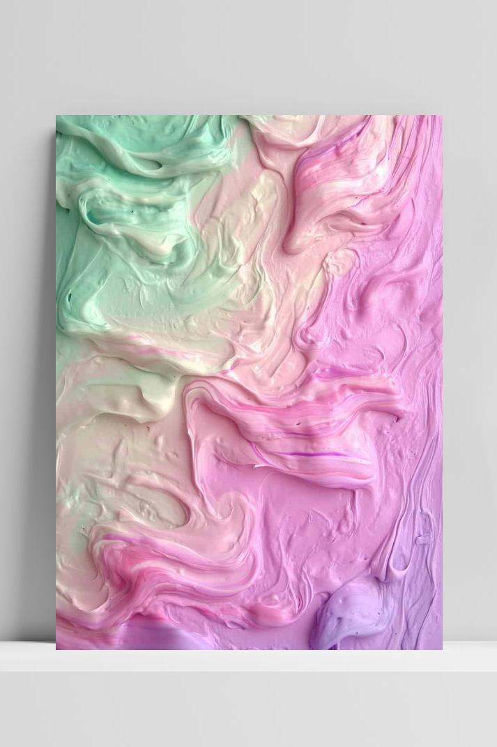 Pastel Verloop op 3mm aluminium dibond