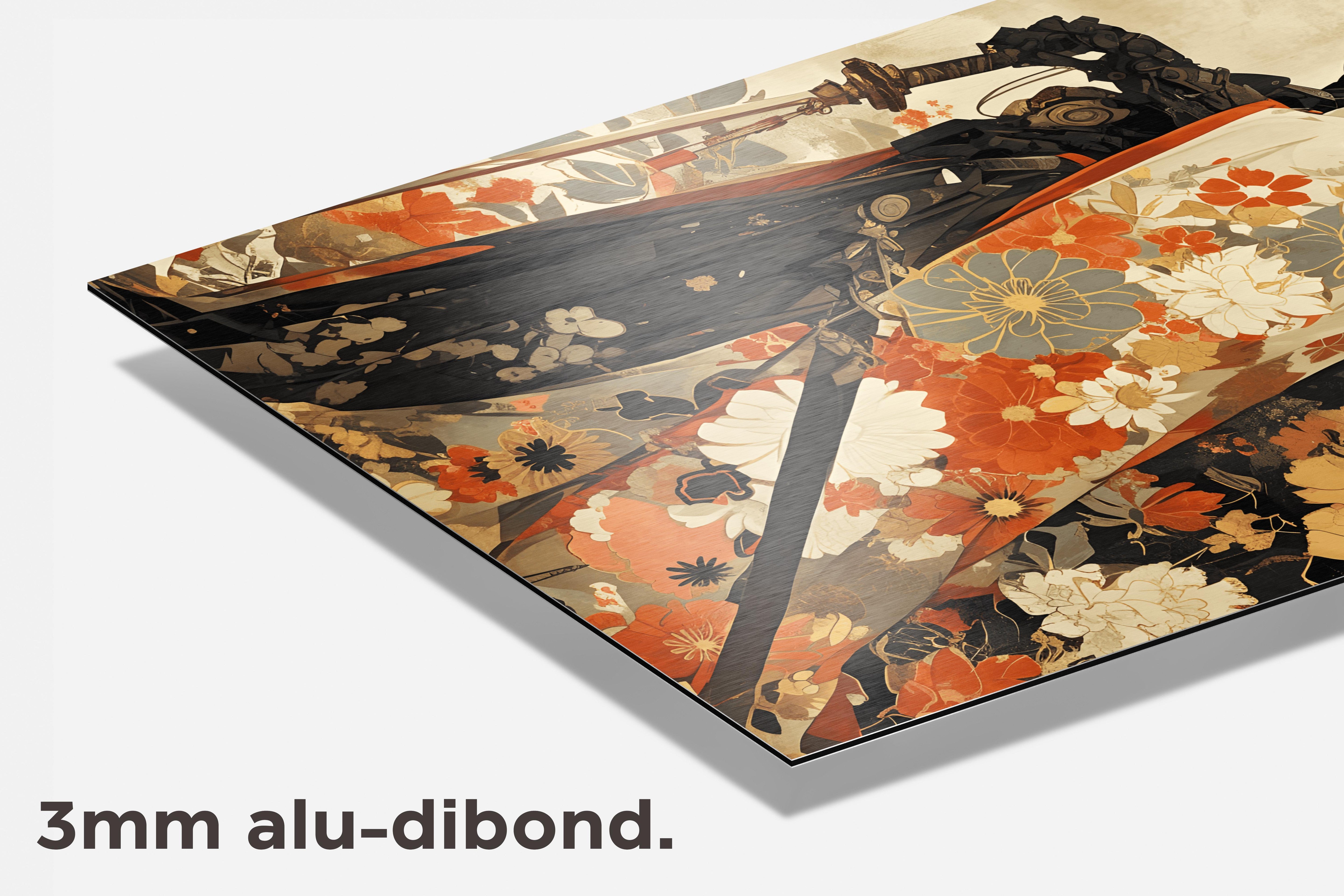 Gepantserde Krijger dibond detail