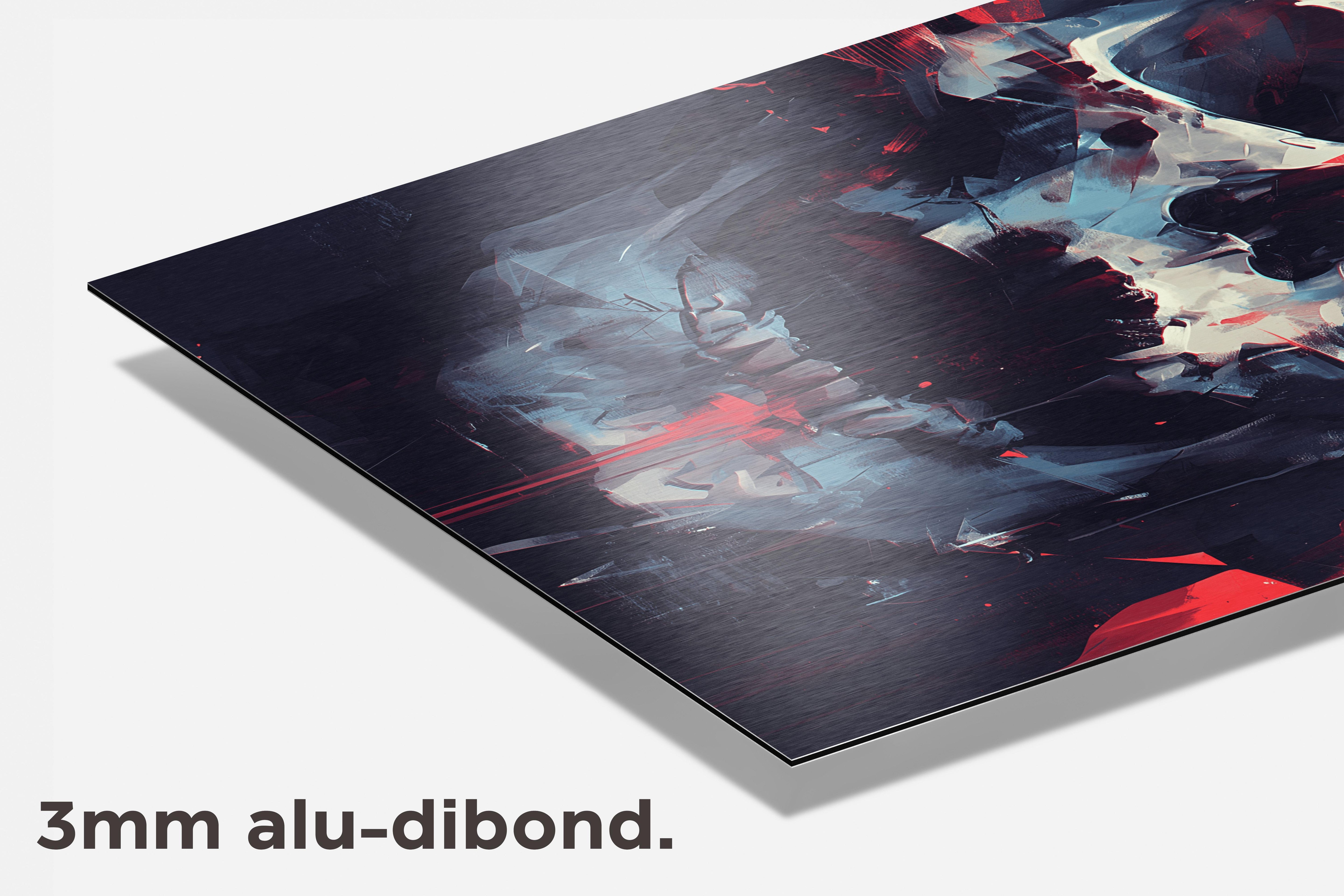 Doodshoofd Skul dibond detail