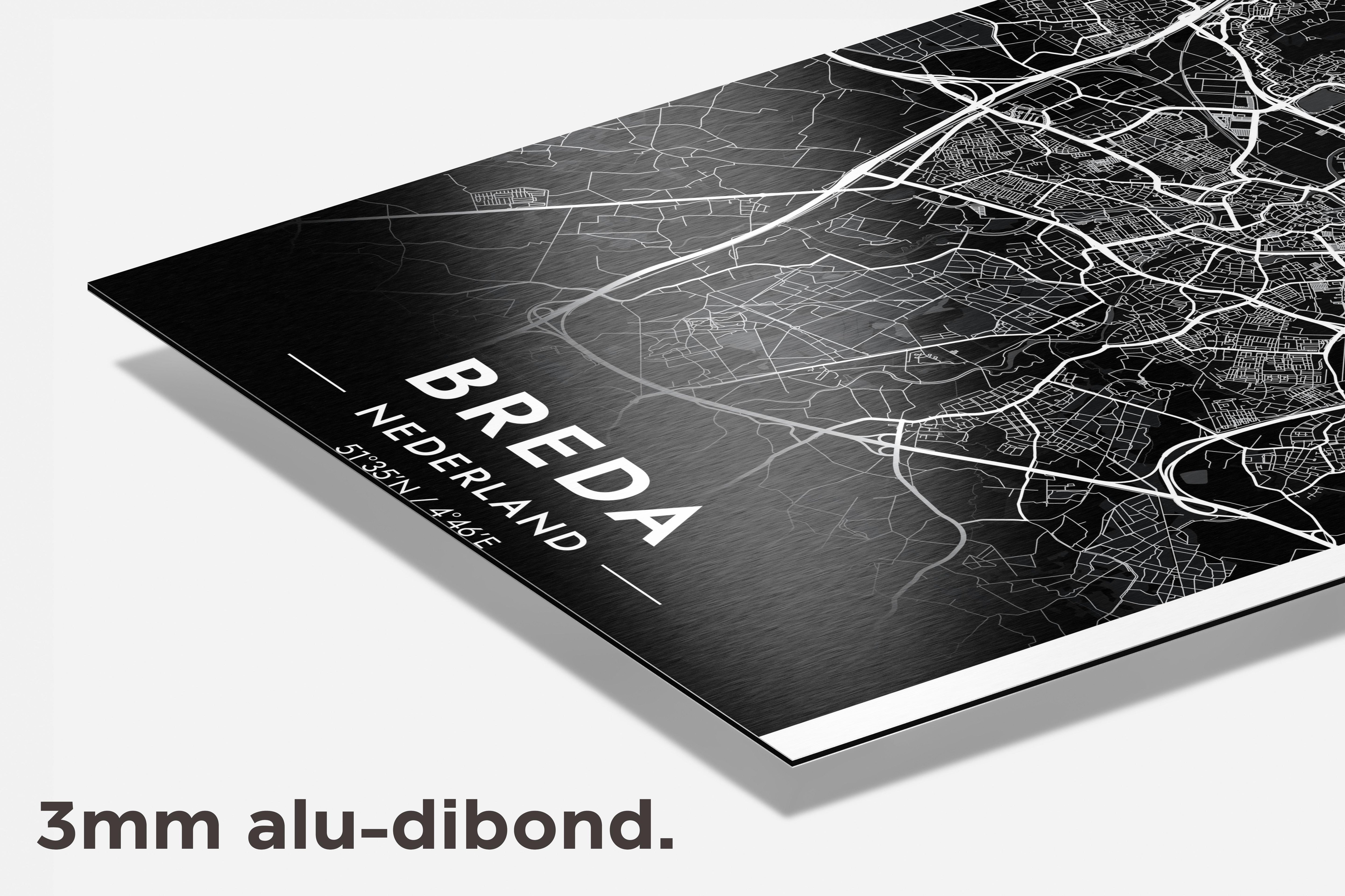 Breda Map dibond detail