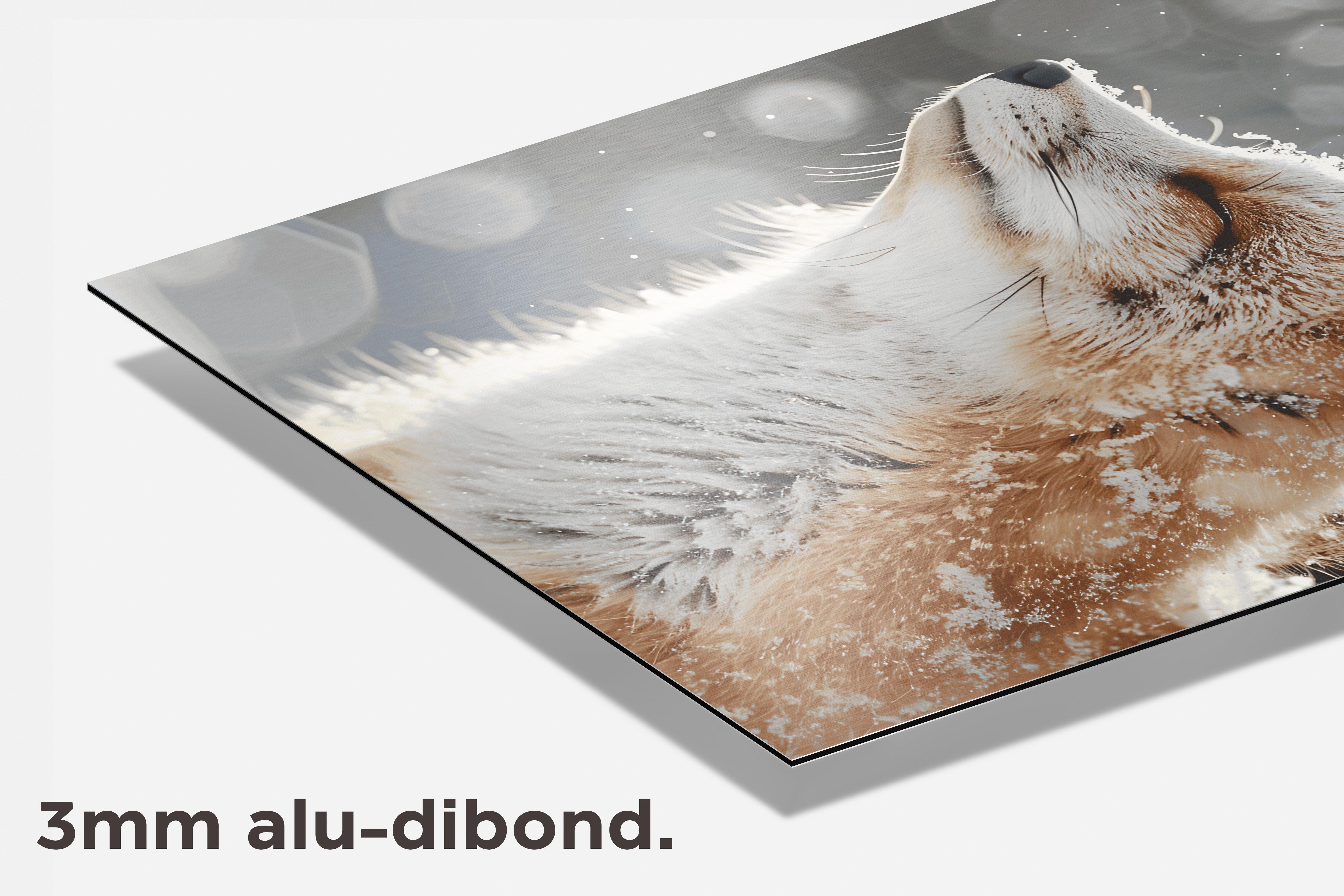 Vos Sneeuw dibond detail