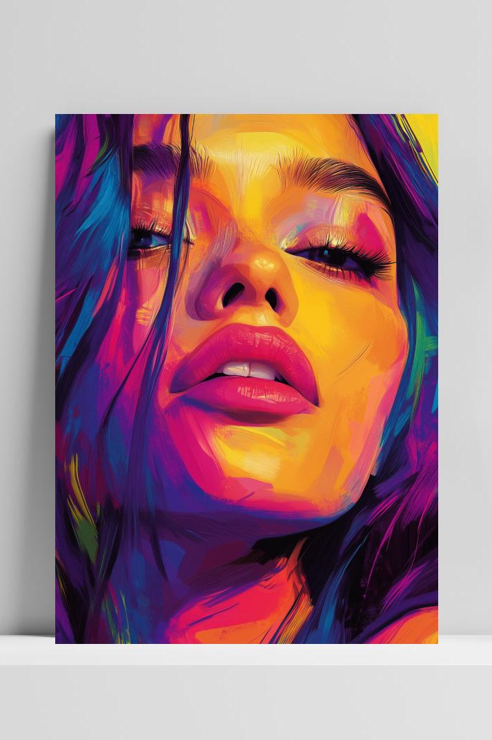 Olivia Rodrigo op 3mm aluminium dibond
