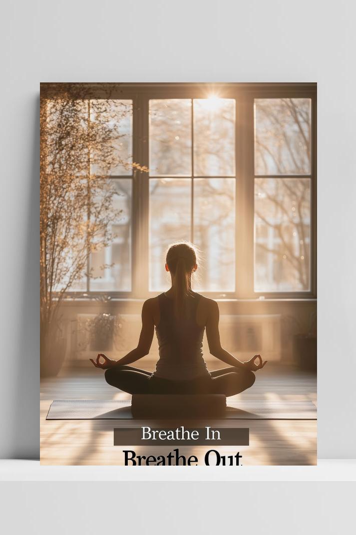 Breathe In Breathe Out op 3mm aluminium dibond