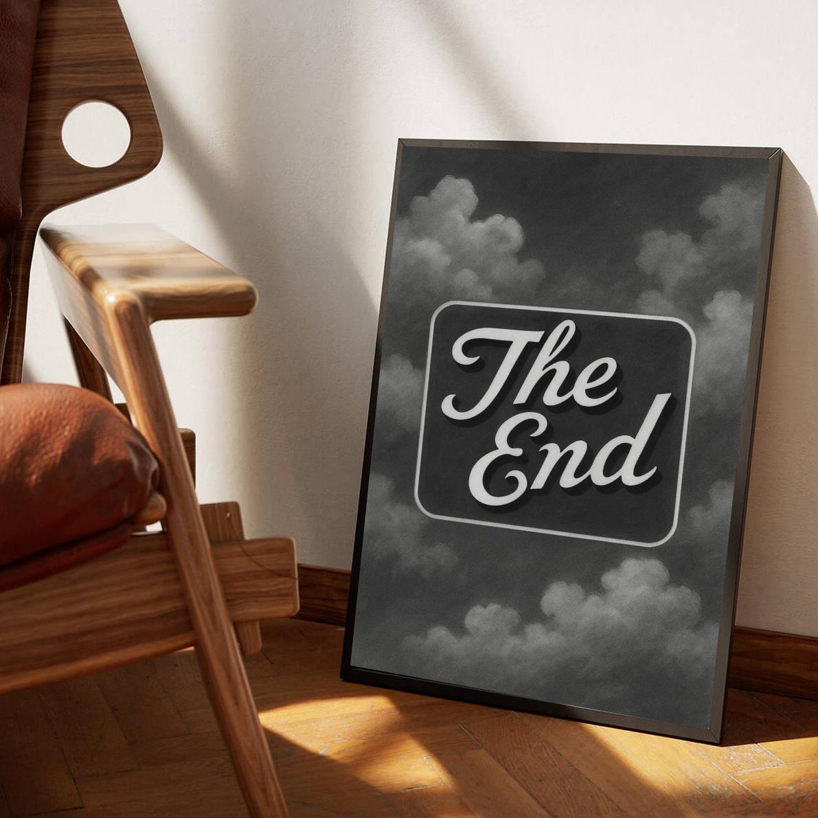 The End Text B&W poster sfeerbeeld 3
