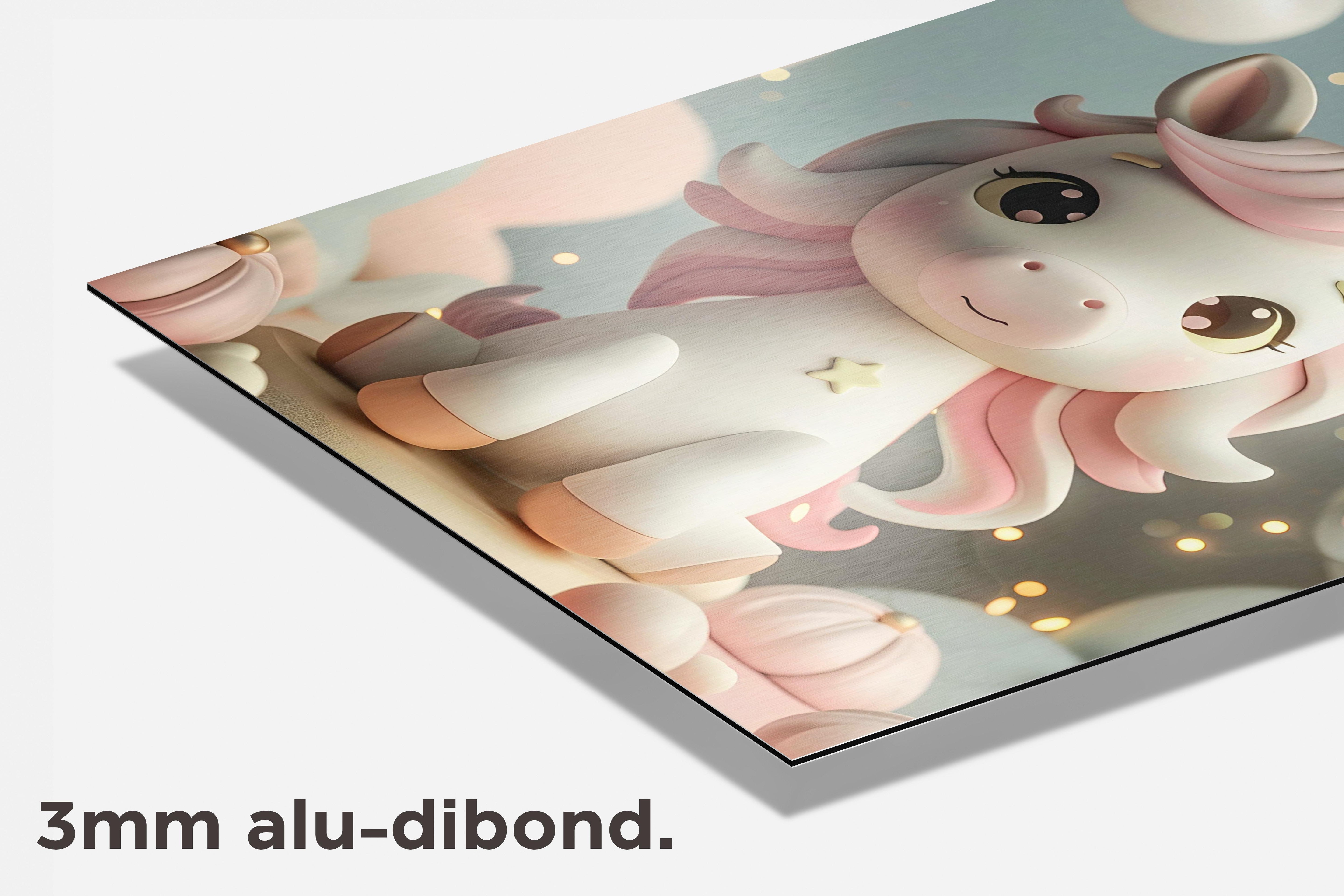 Eenhoorn dibond detail
