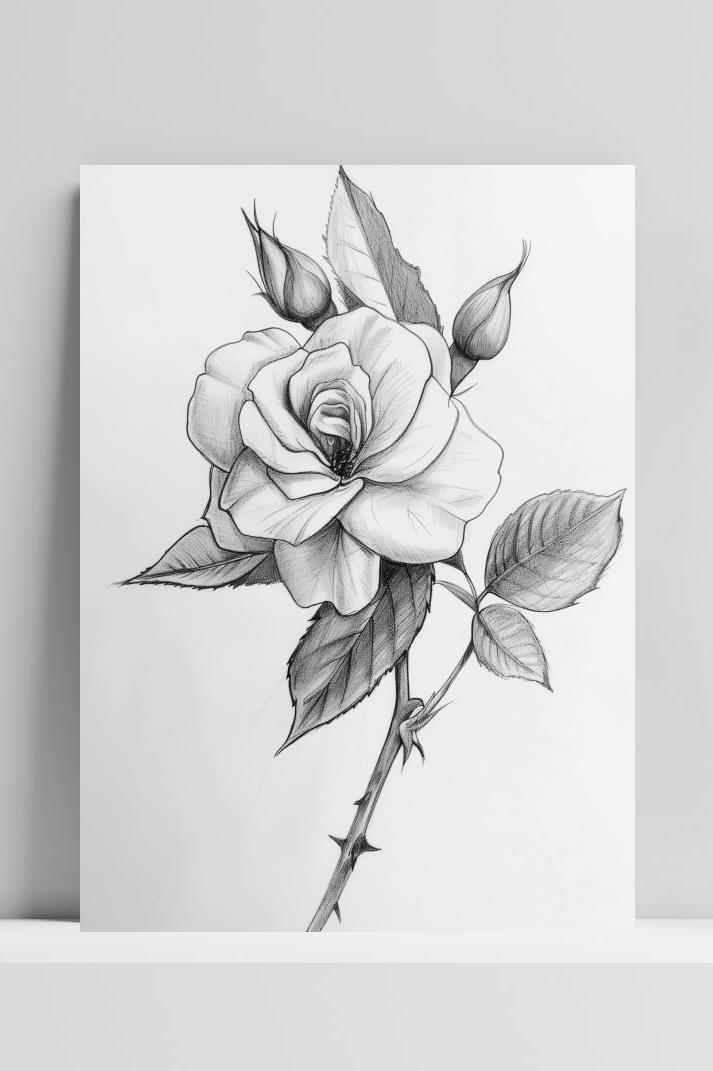 Roos Schets op 3mm aluminium dibond