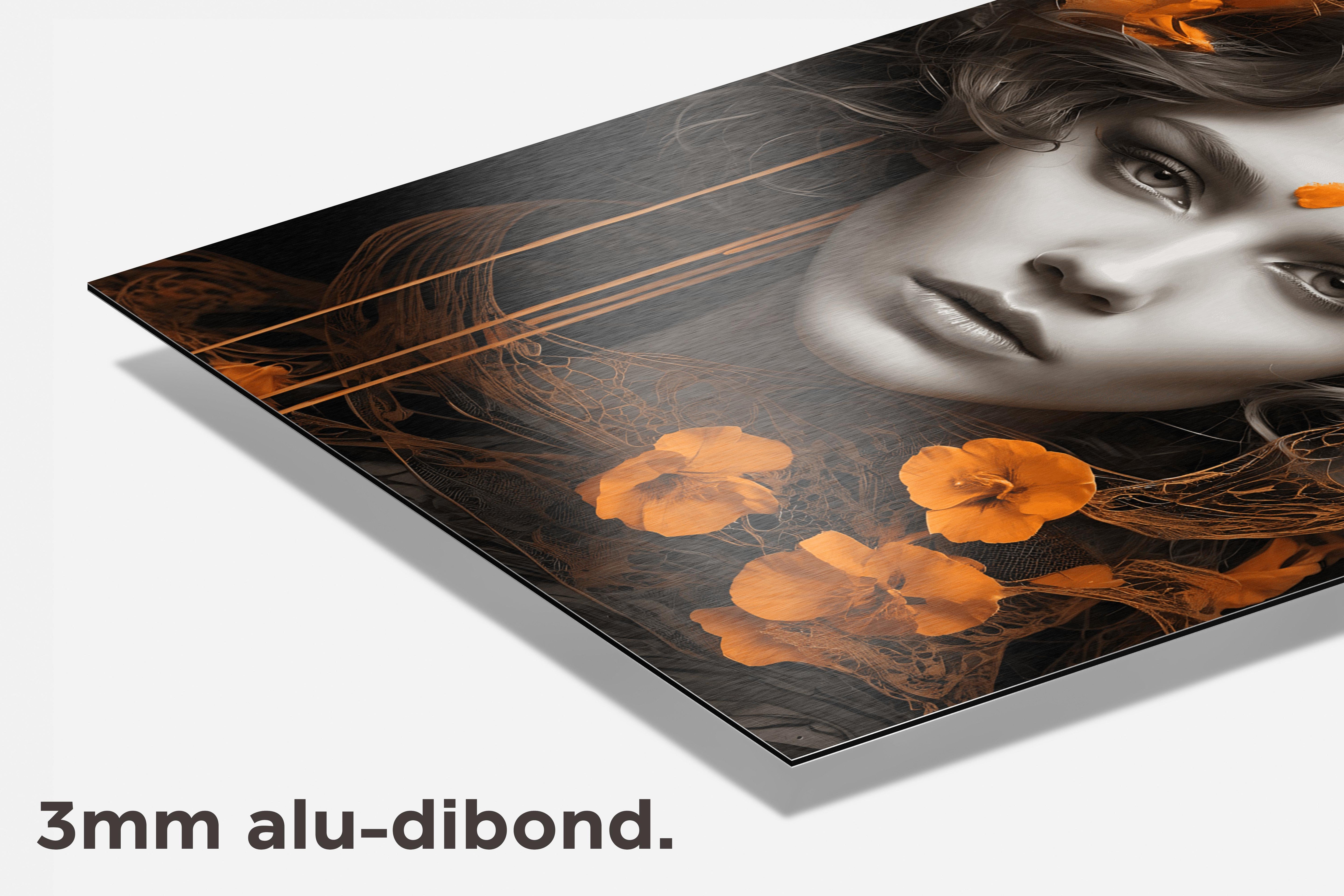 Bloemen Portret dibond detail