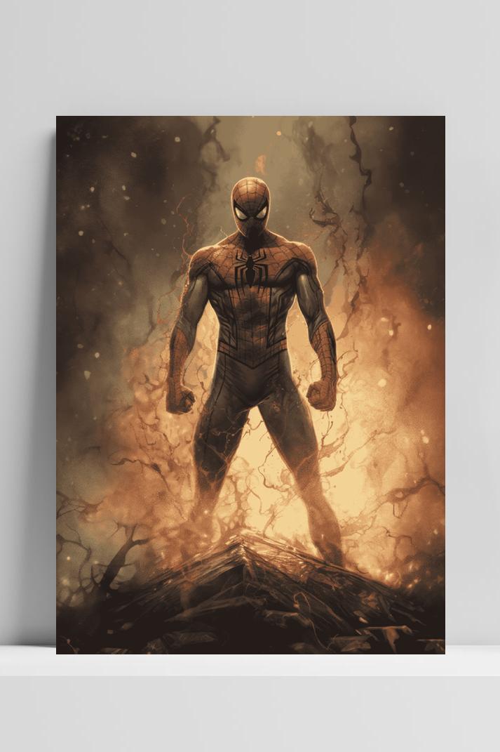 Spiderman Flex op 3mm aluminium dibond