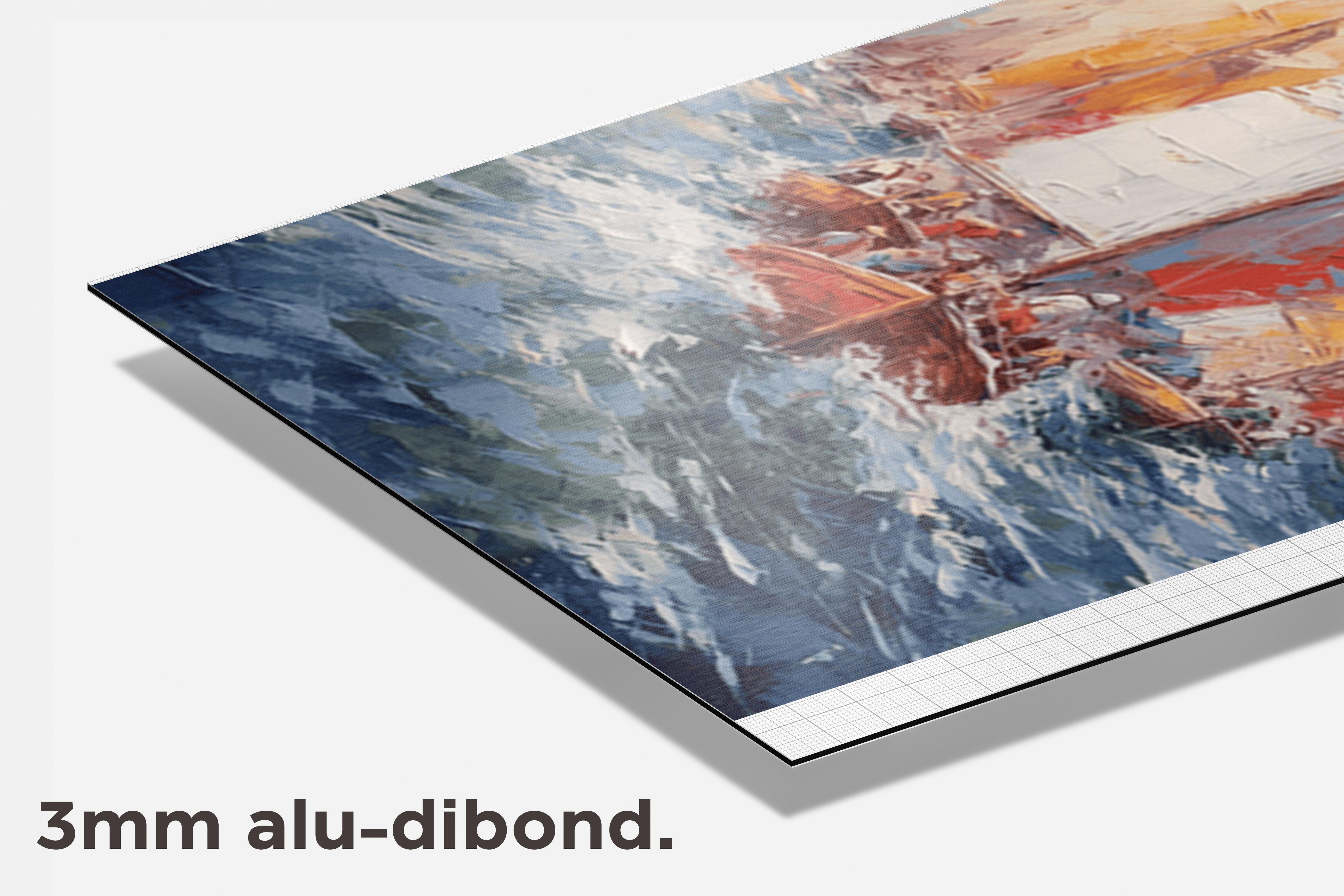 Zeil Boot dibond detail