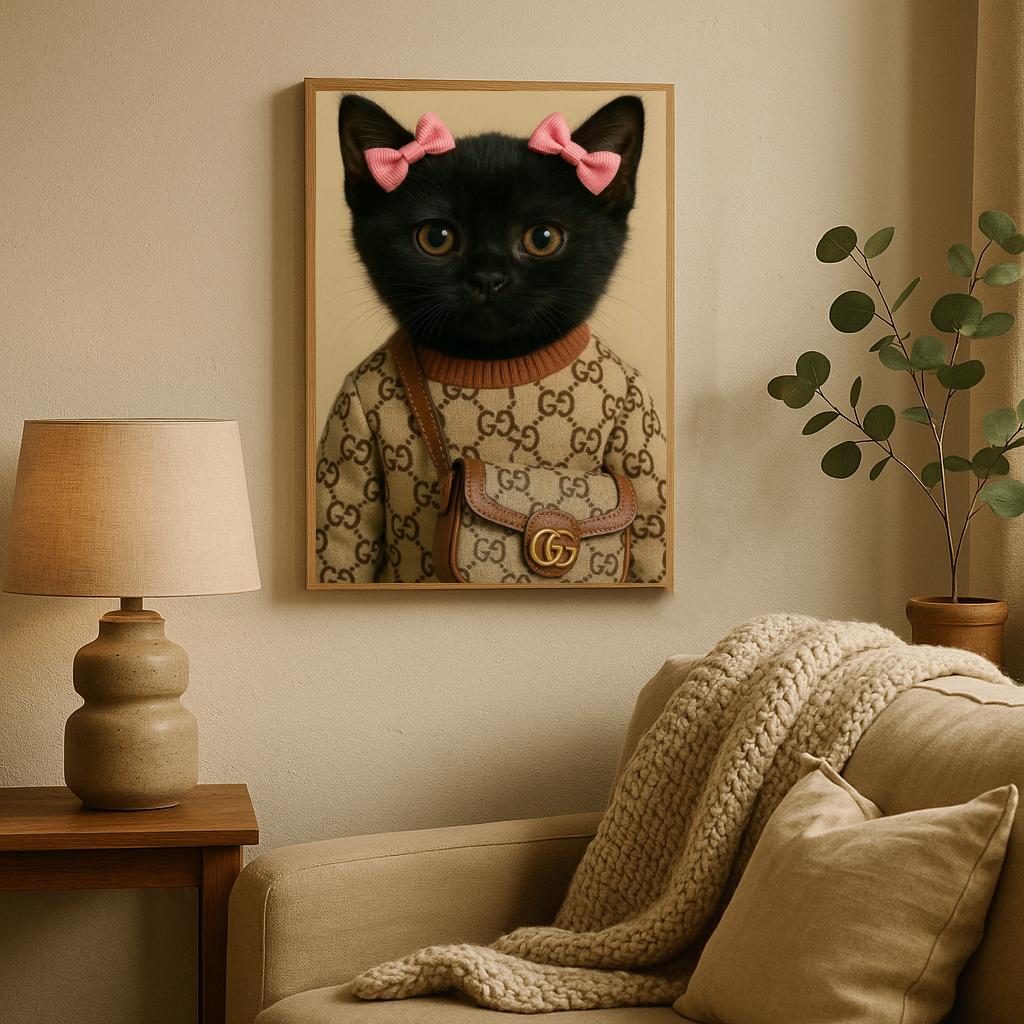 Cat Gucci Fashion poster sfeerbeeld 2