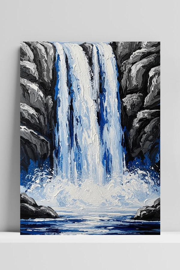 Waterfall Aquarel poster