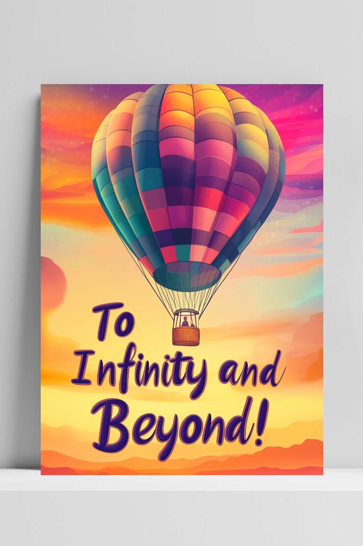 To Infinity and Beyond op 3mm aluminium dibond