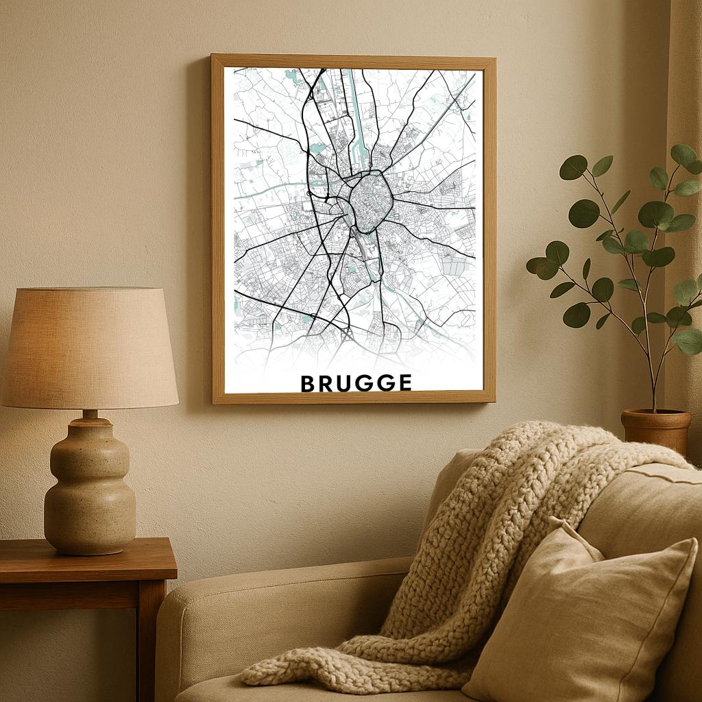 Brugge Blauw poster sfeerbeeld 2