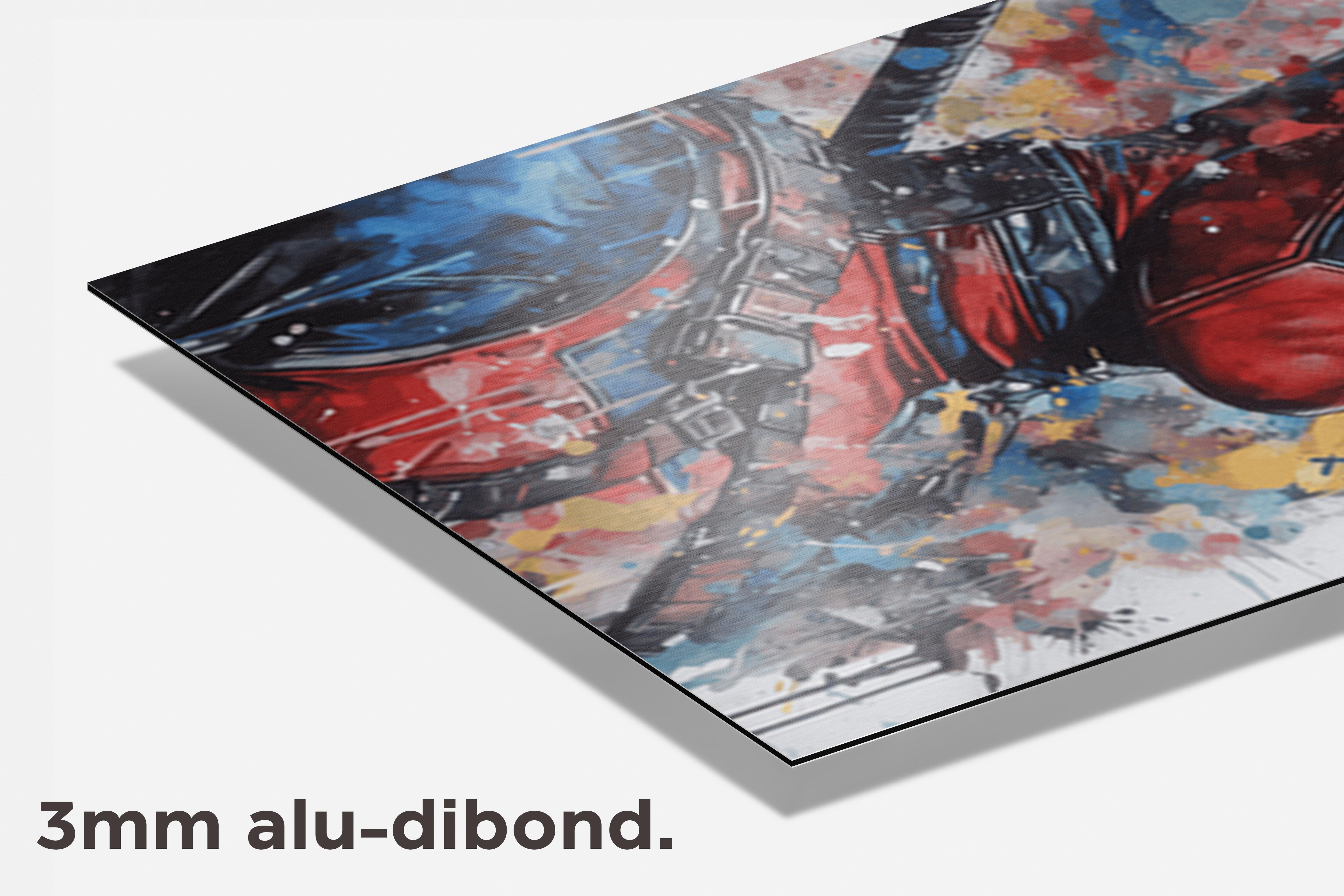 Deadpool Abstract dibond detail