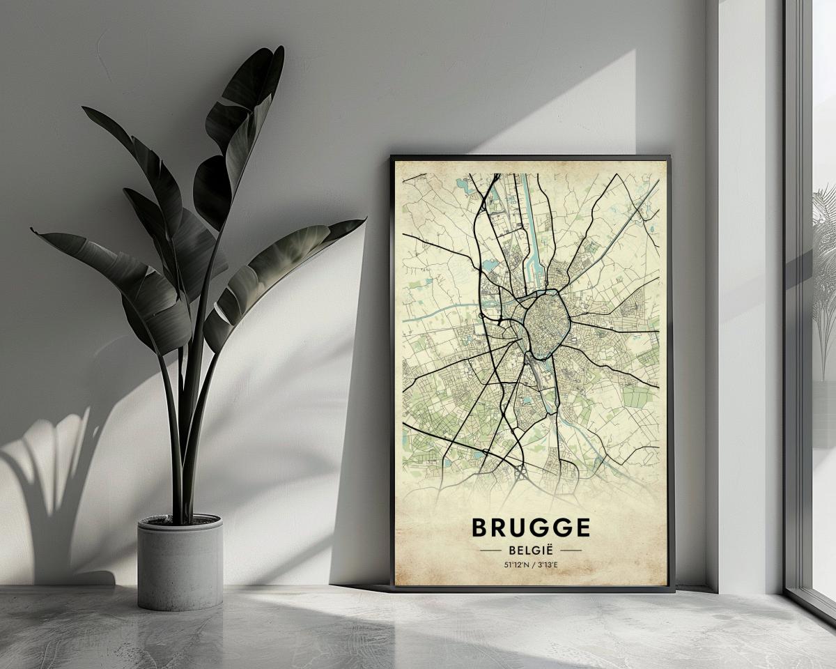 Brugge Vintage poster van 25 Artstreet