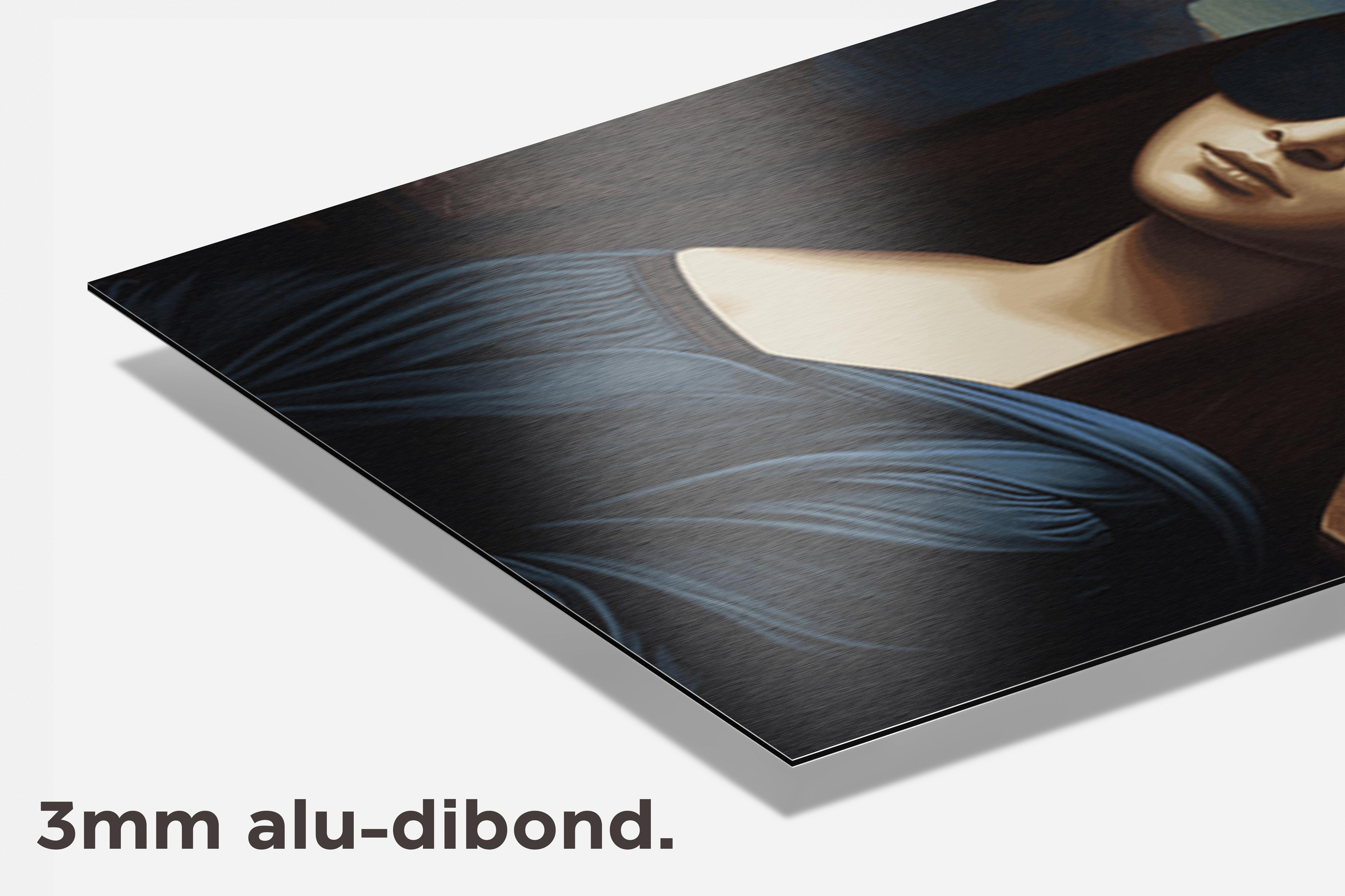 Mona Lisa Zonnenbril dibond detail