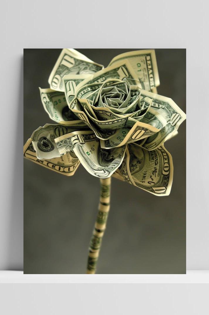 Bloem Geld op 3mm aluminium dibond