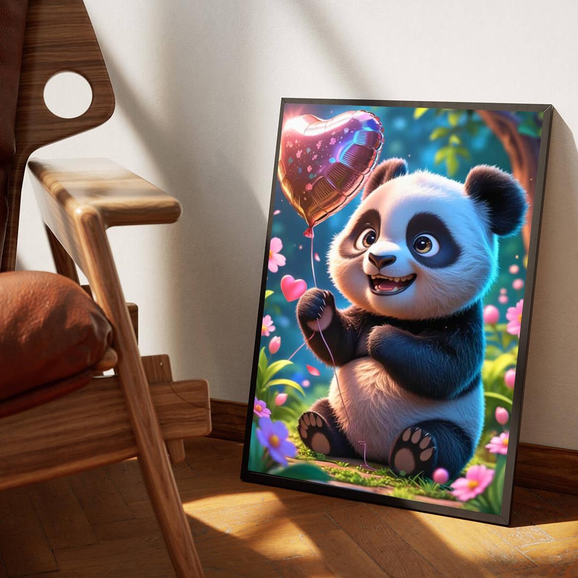 Baby Panda dans un intérieur