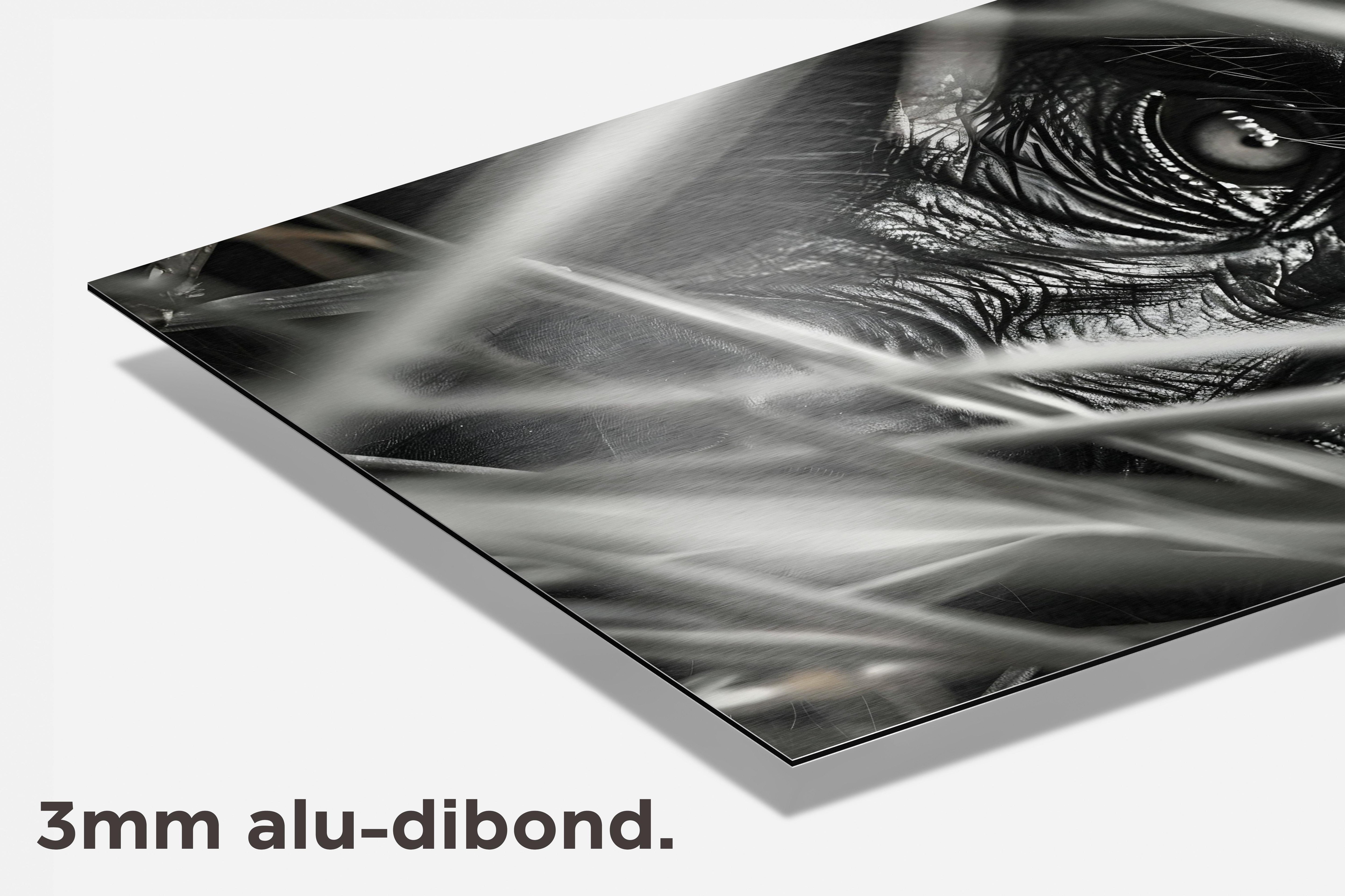 Gorilla Kijken dibond detail