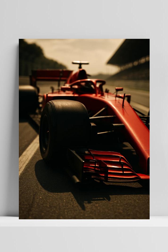 F1 Car Race Track in interieur