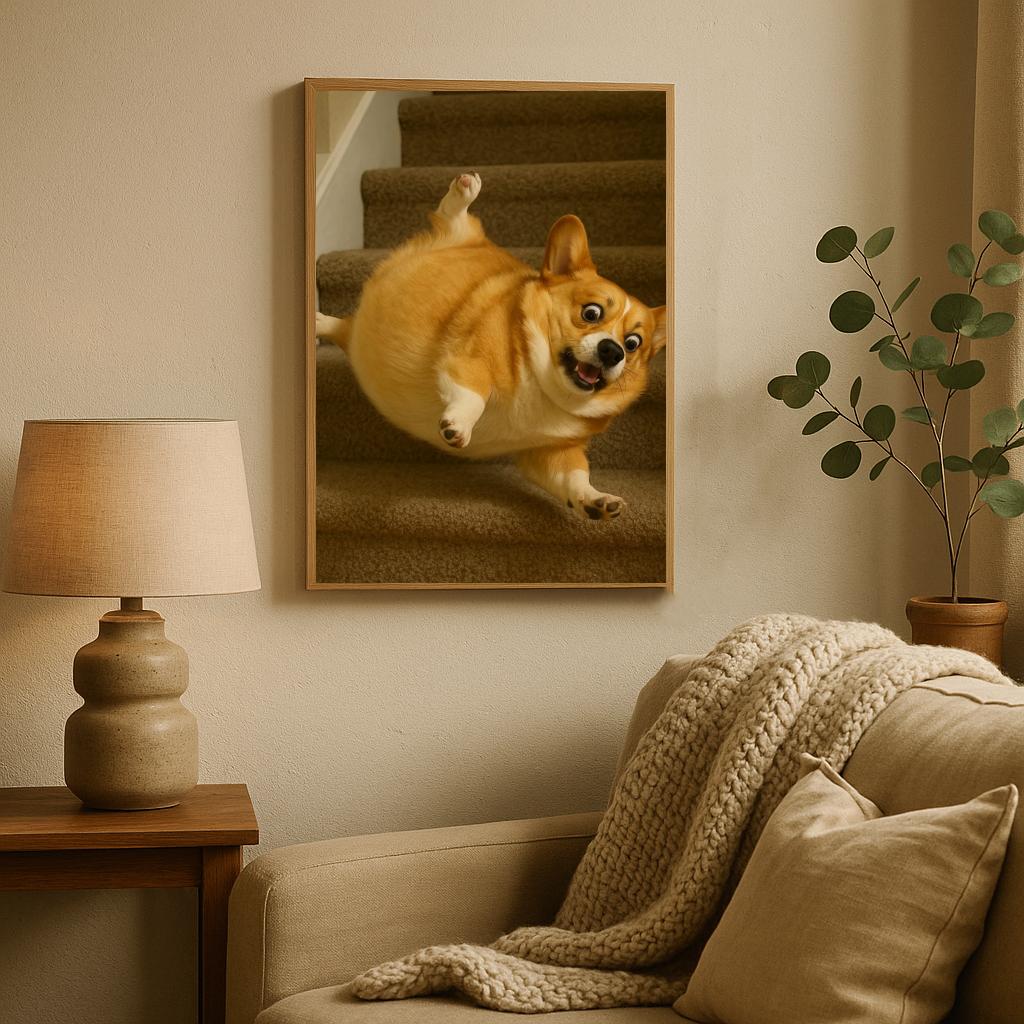 Corgi Stairs poster sfeerbeeld 2