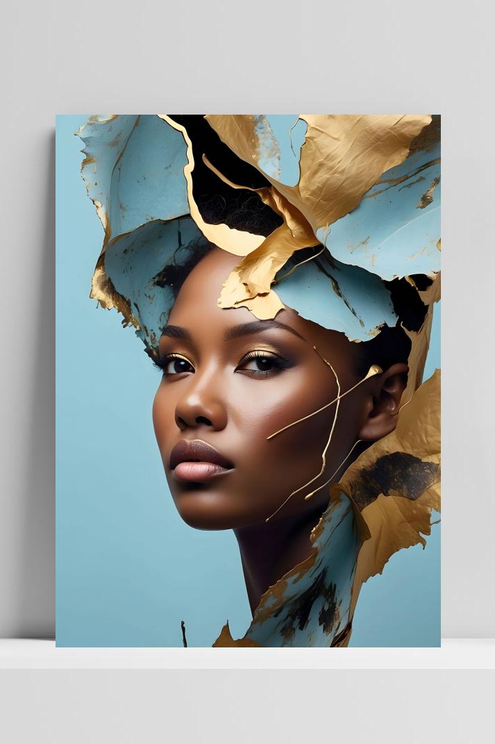 Vrouw Esthetiek op 3mm aluminium dibond