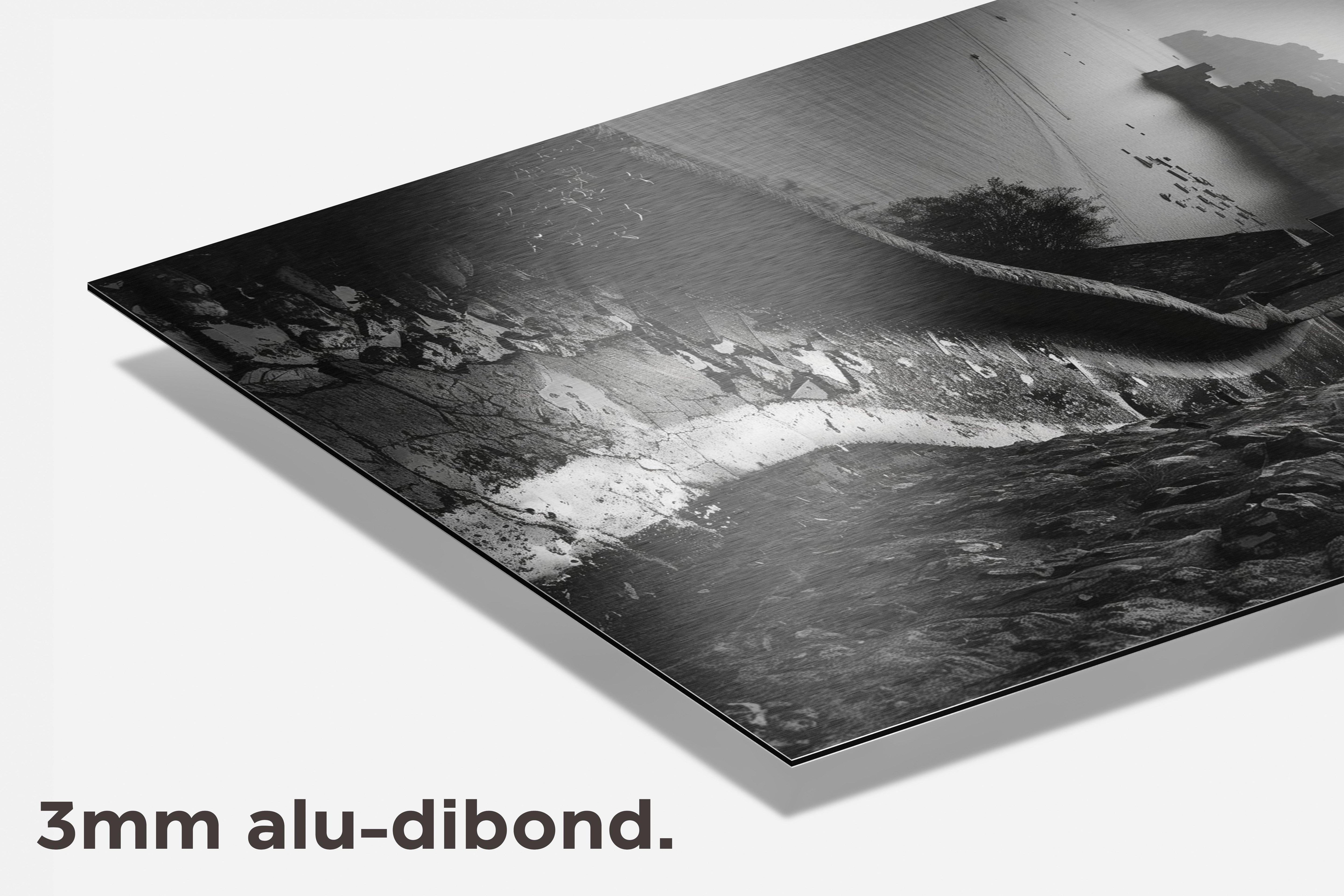 Amalfi Zwart Wit dibond detail