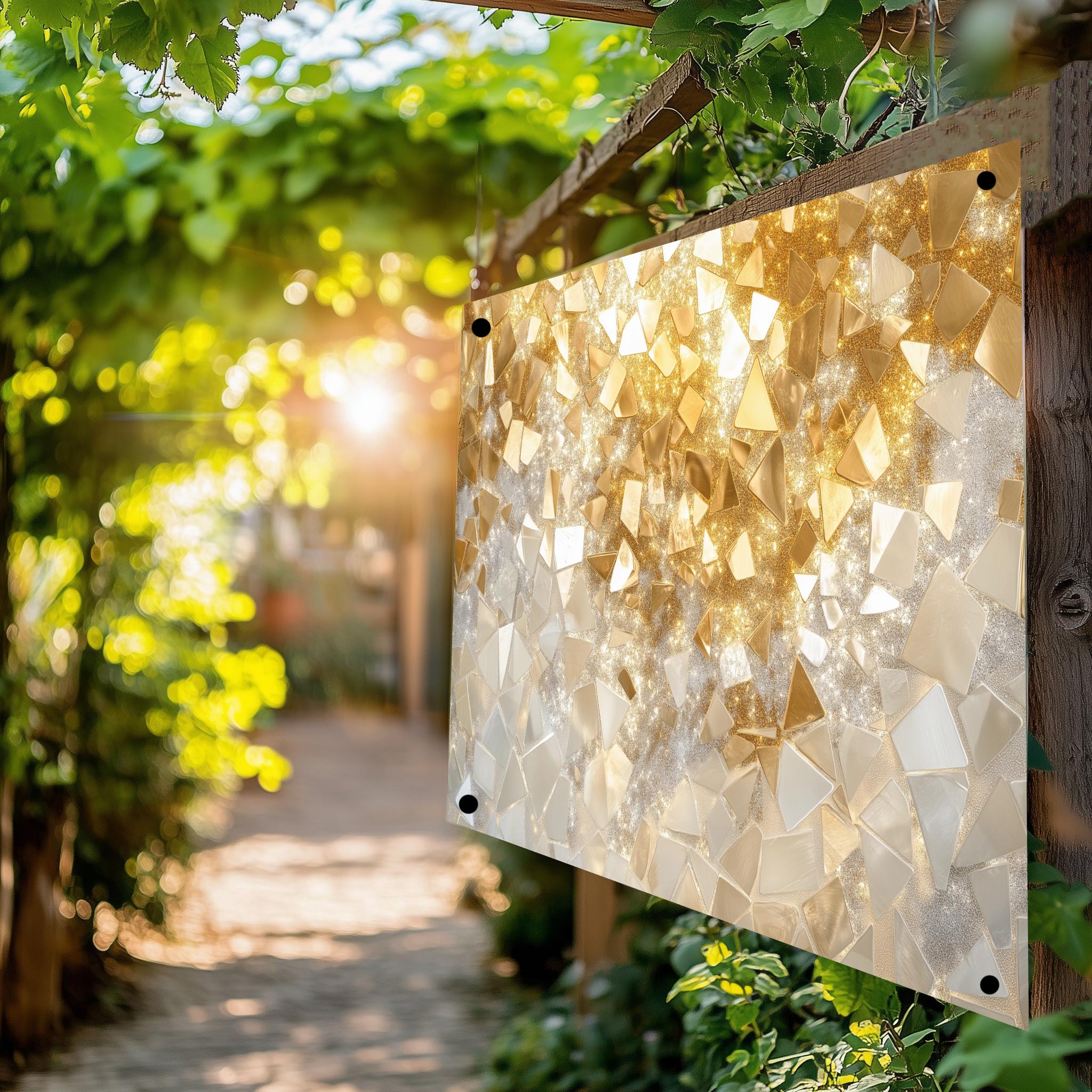 Tuinposter Mozaiek sfeerbeeld 4