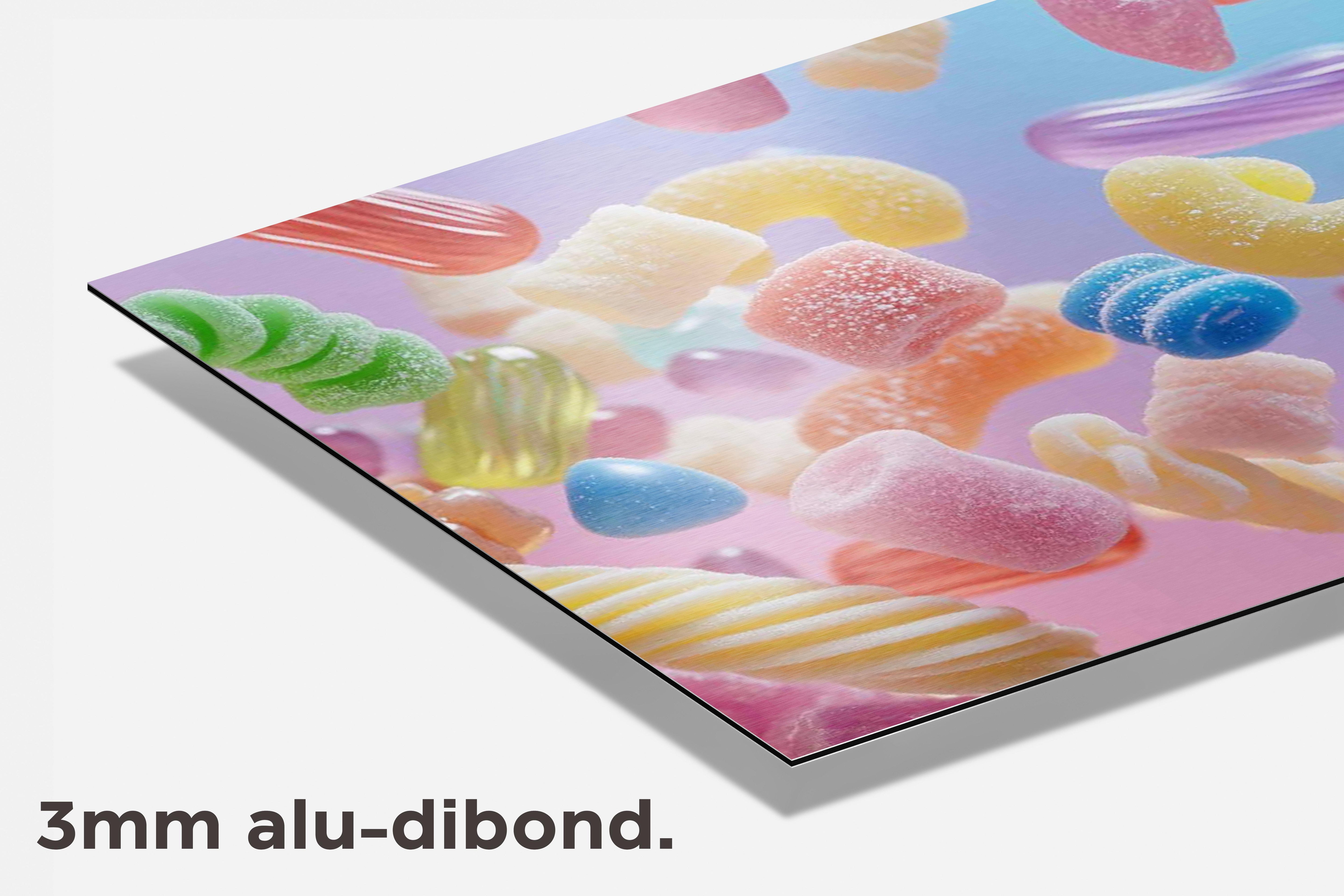 Gummisnoep dibond detail