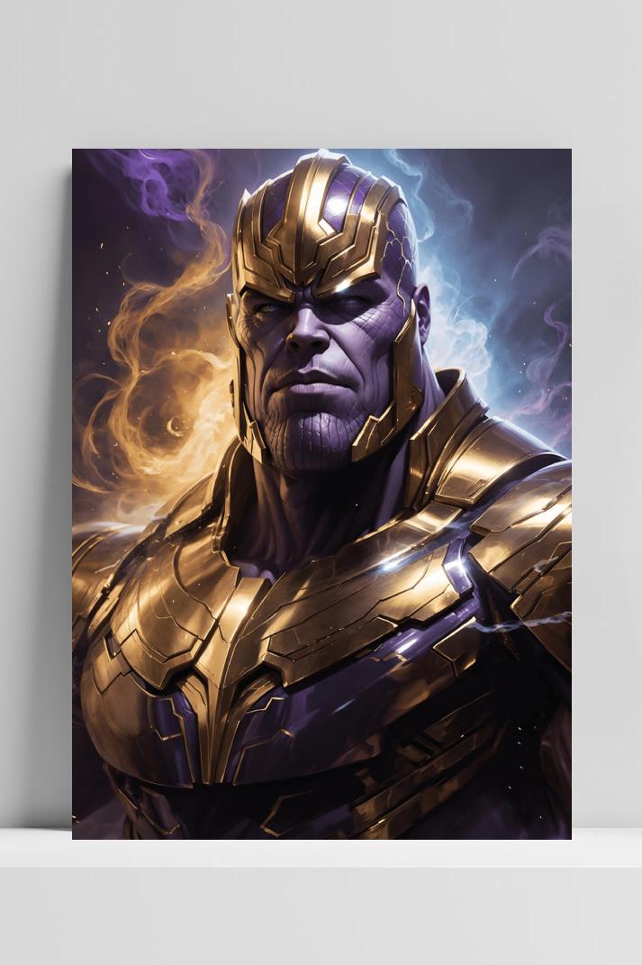 Thanos op 3mm aluminium dibond