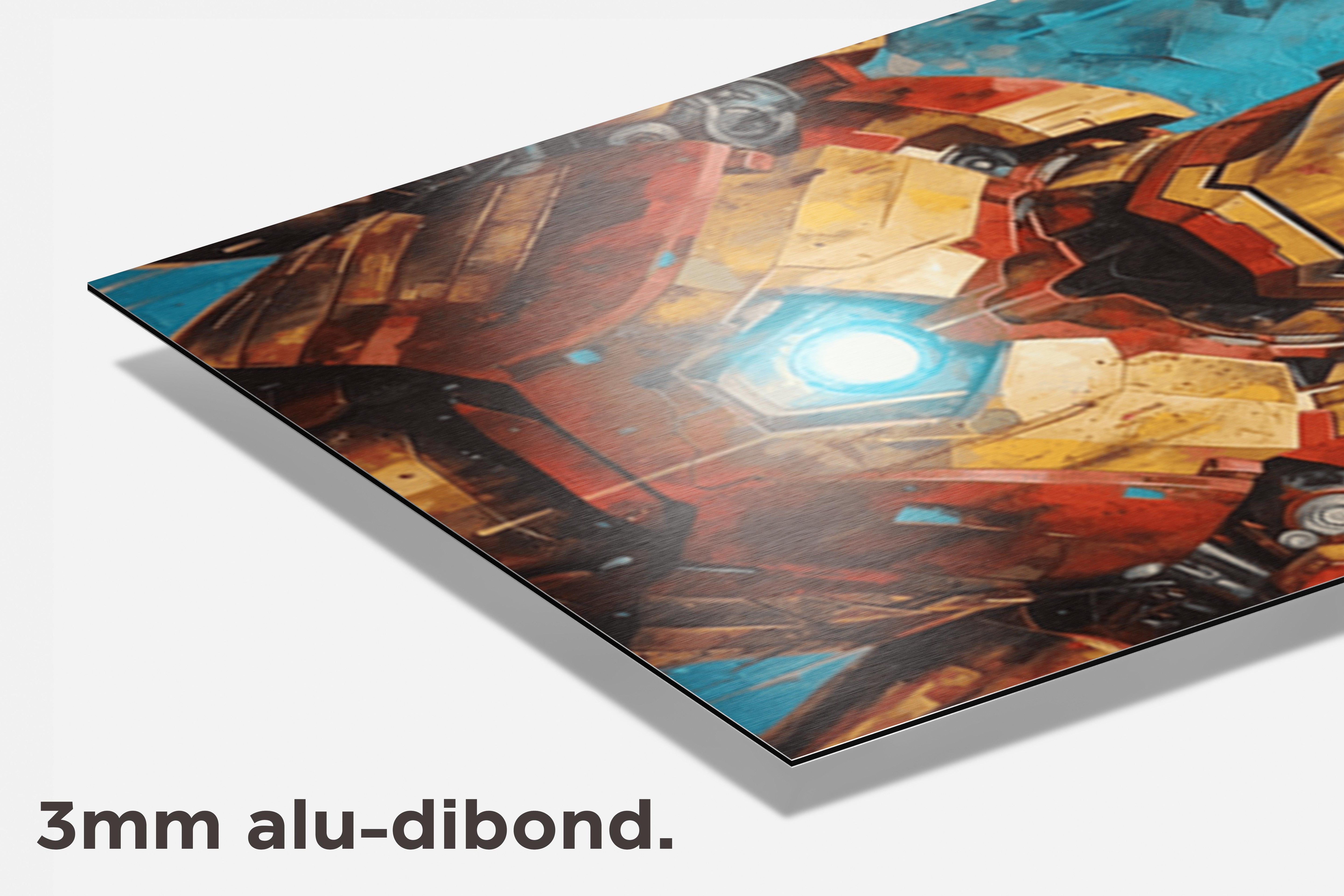 Iron Man Abstract dibond detail