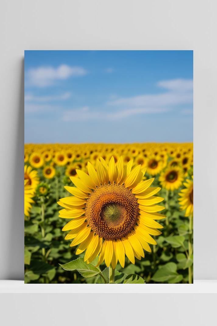 Sunflower Field poster van 25 Artstreet