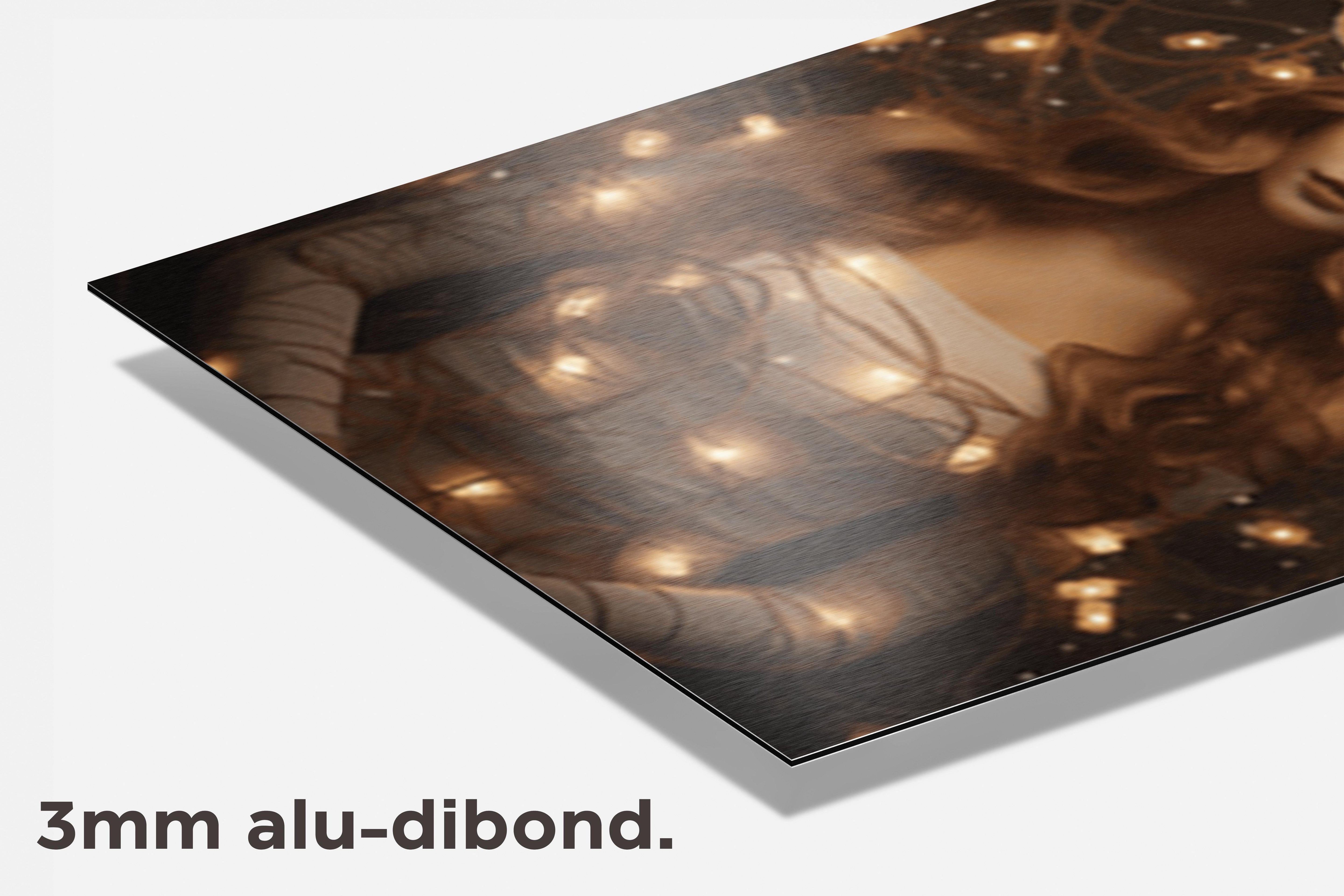 Meisje Kerstversiering dibond detail