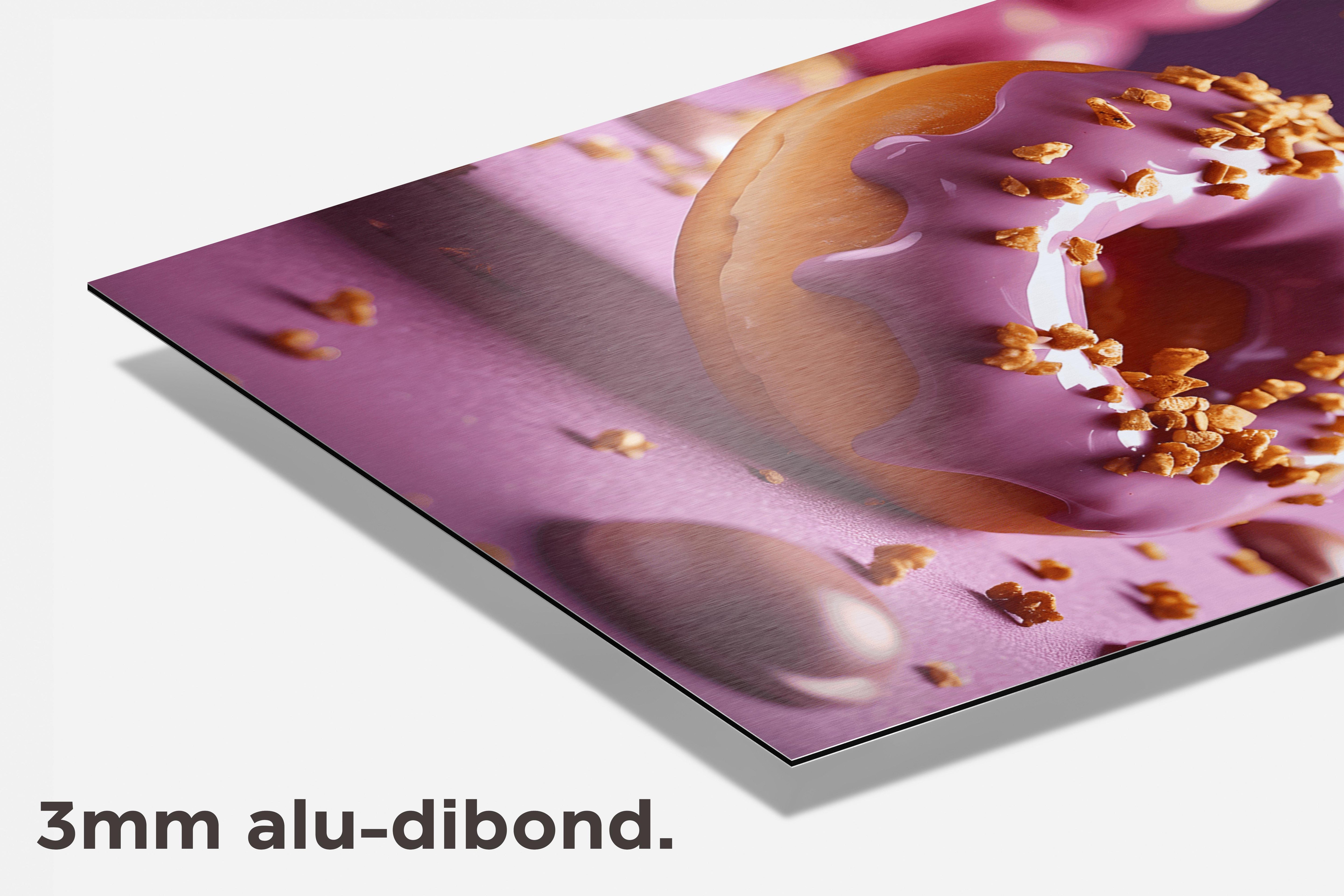 Donut Roze dibond detail