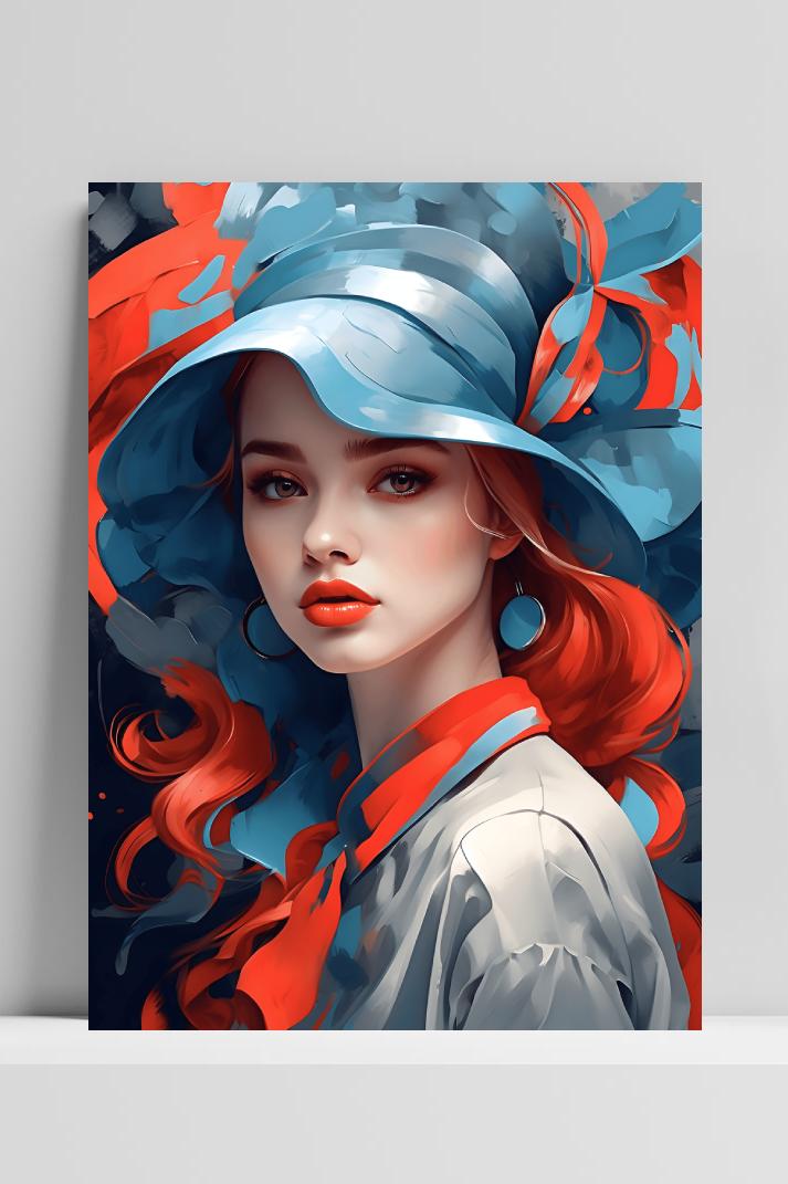Lentemeisje op 3mm aluminium dibond