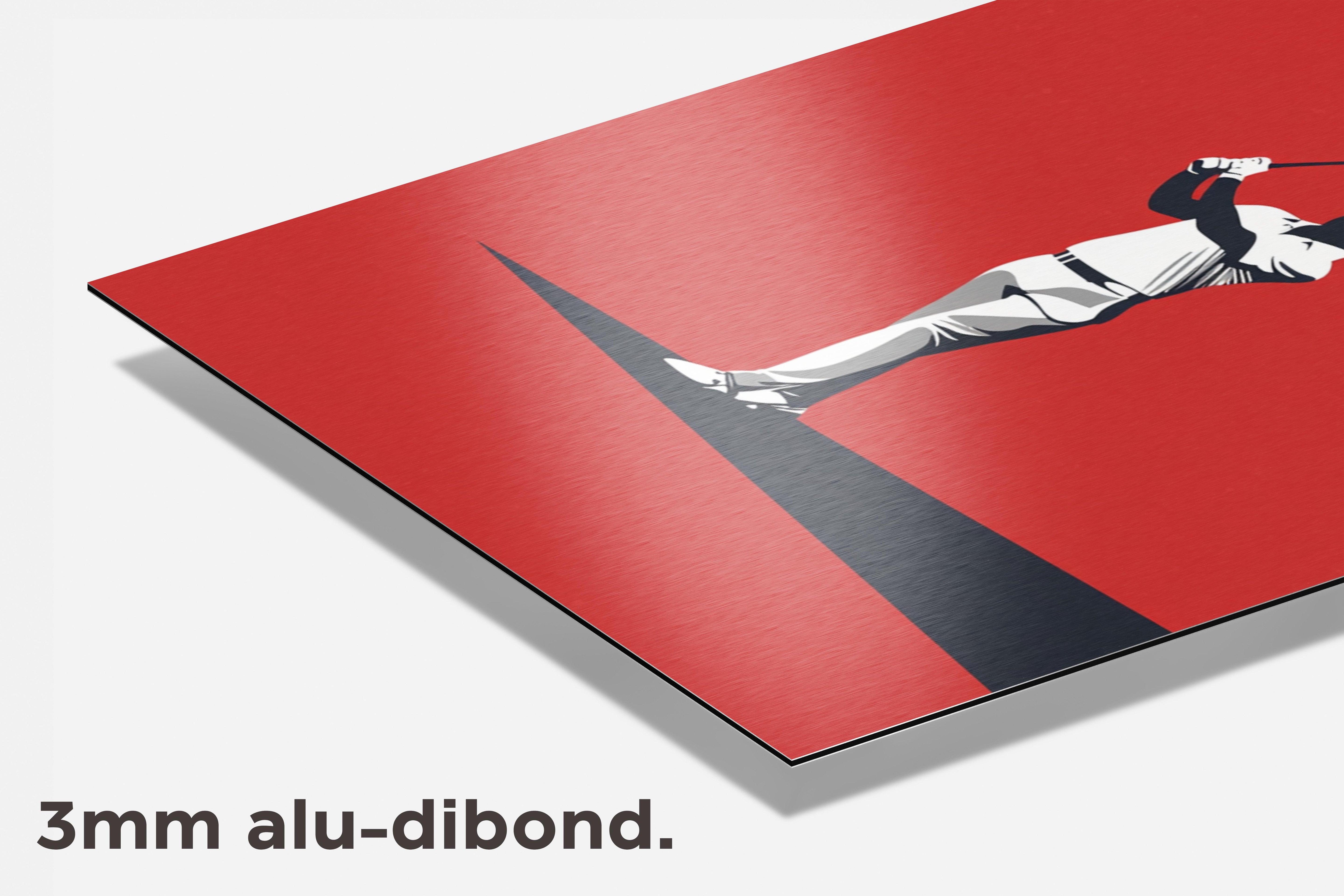 Golf Pop Art dibond detail
