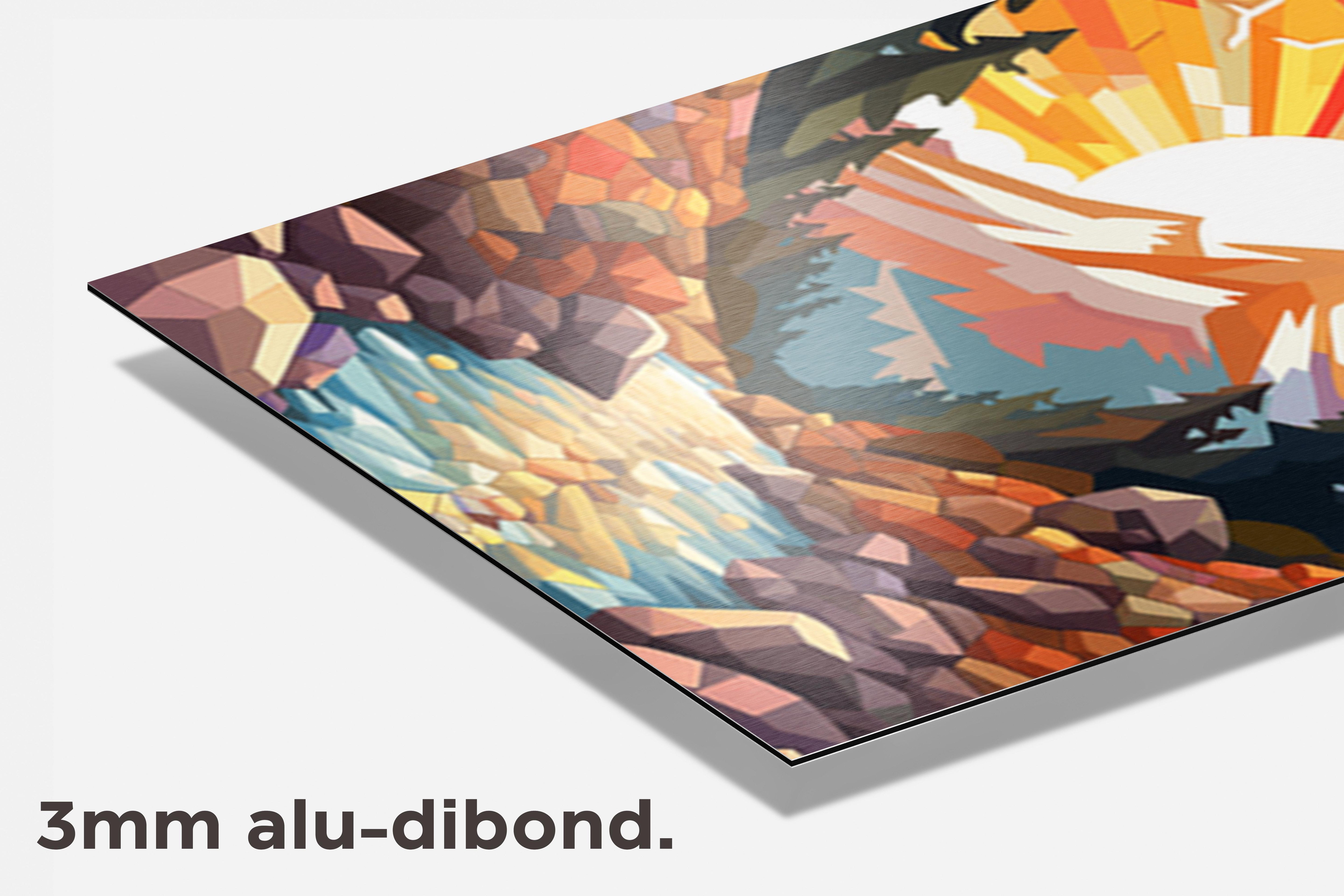 Bergposter Natuurposter dibond detail