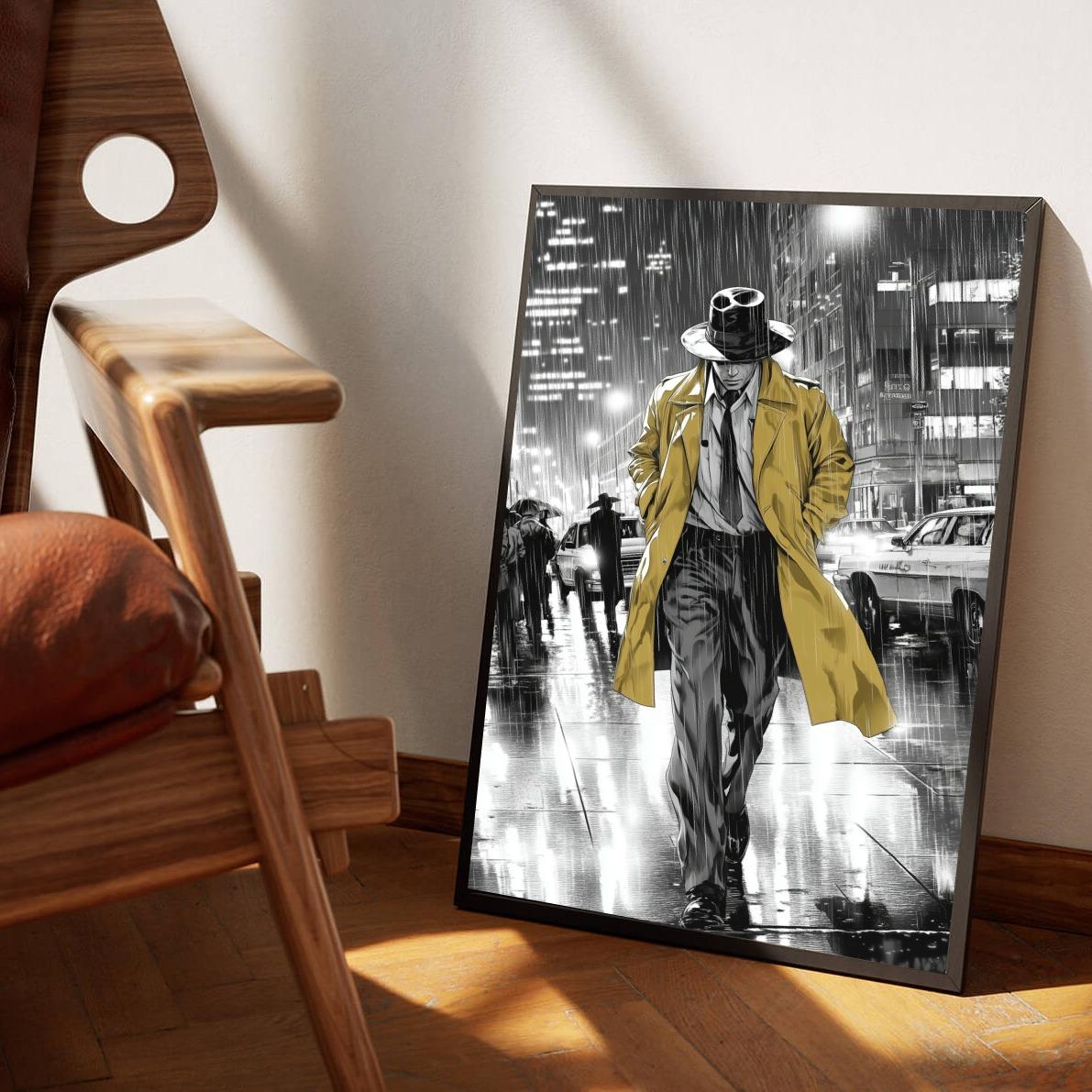Detective Rain poster van 25 Artstreet
