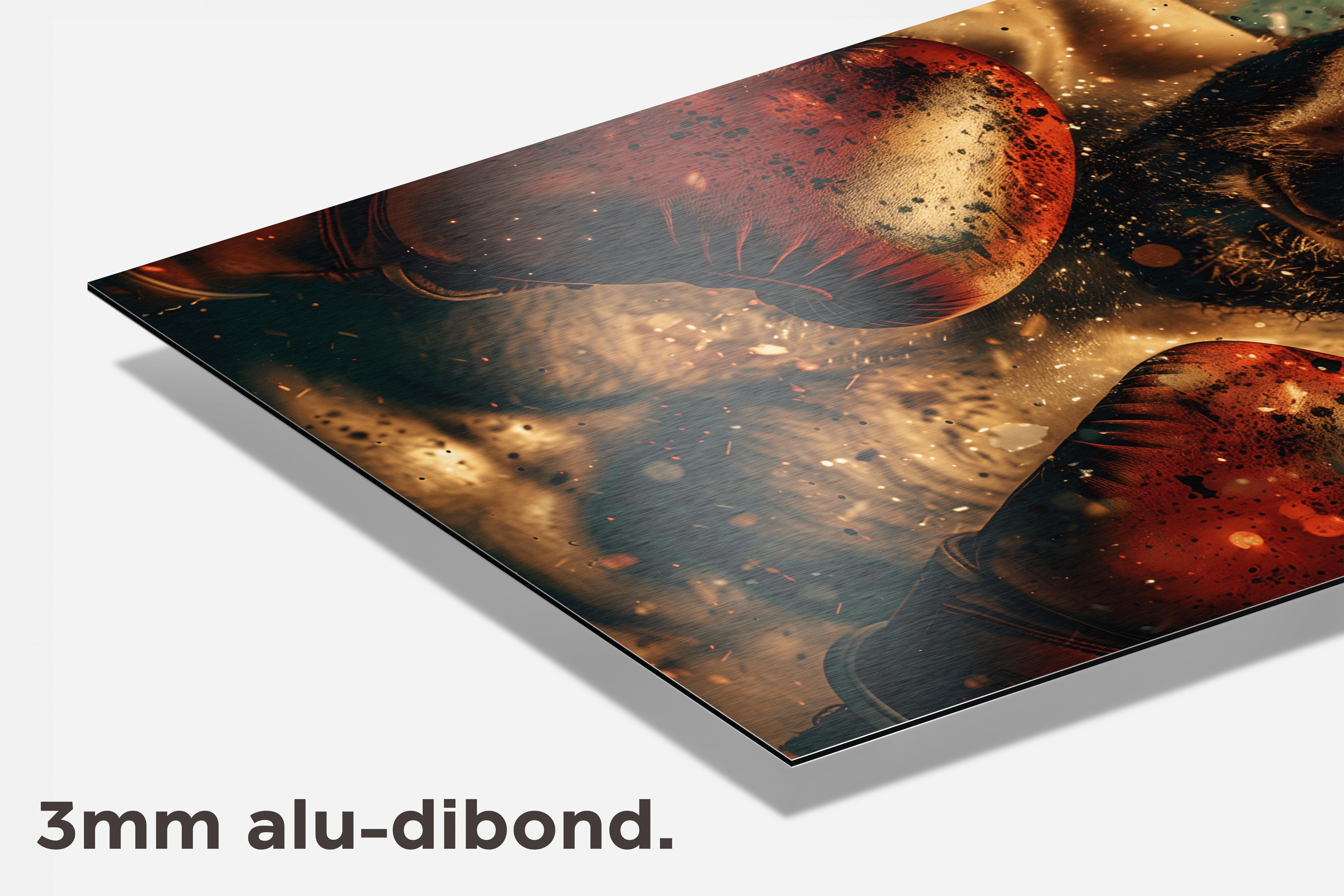 Gouden Bokser dibond detail