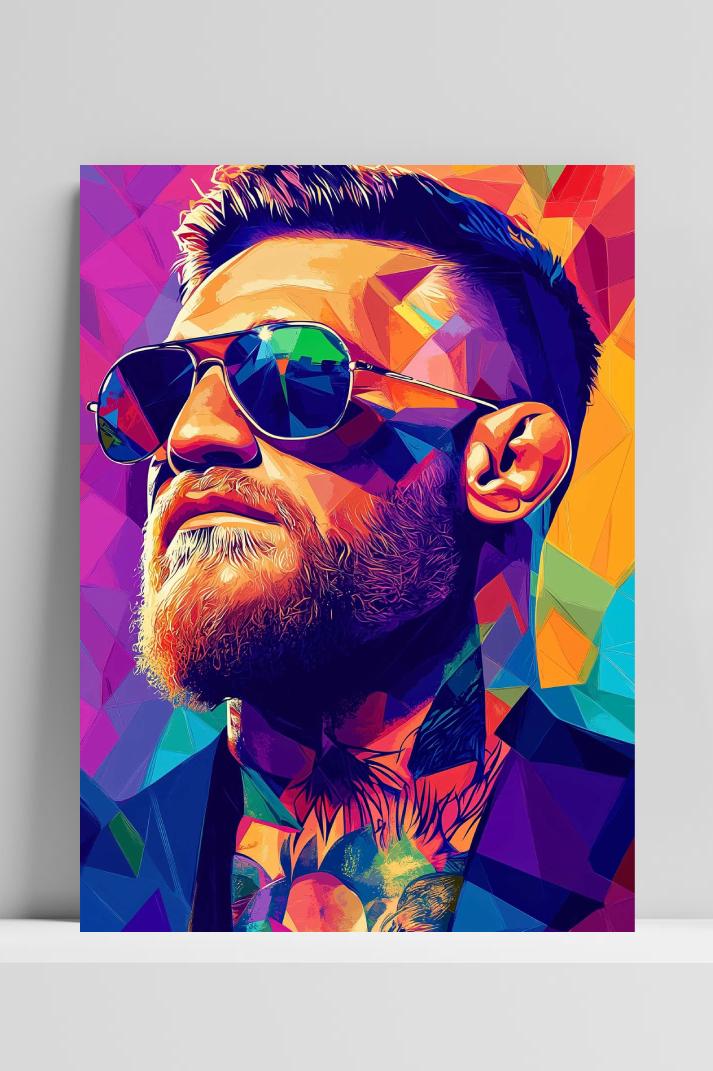 Conor McGregor Sunglasses op 3mm aluminium dibond