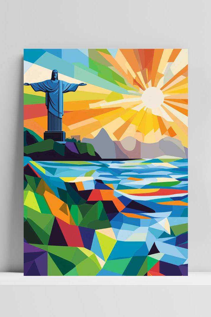 Christ the Redeemer op 3mm aluminium dibond