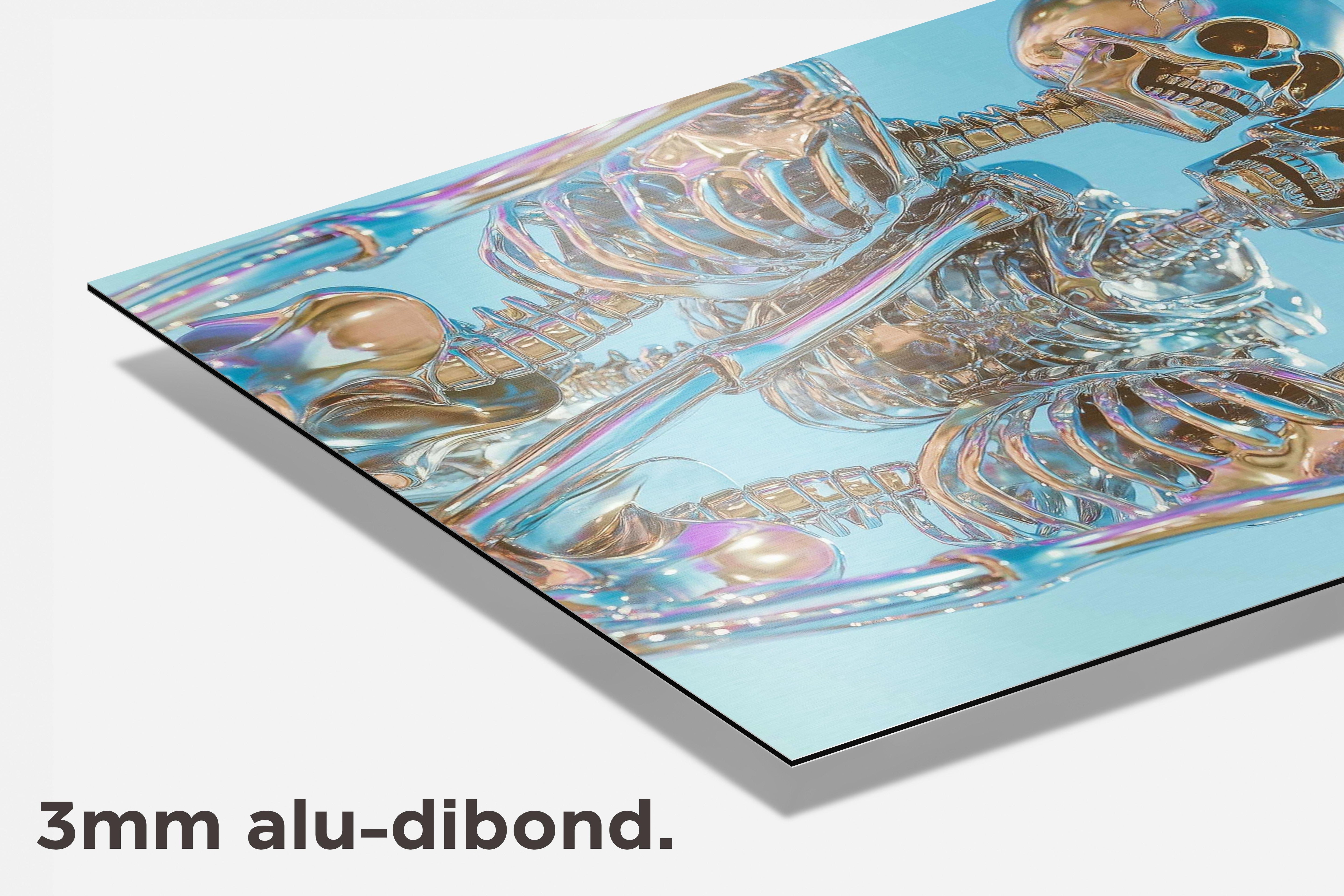 Blije Skeletten dibond detail