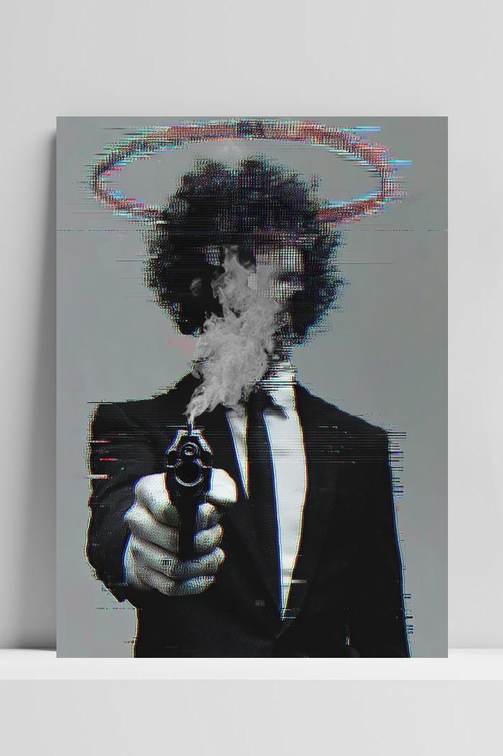 Smoking Gun Man Suit in interieur